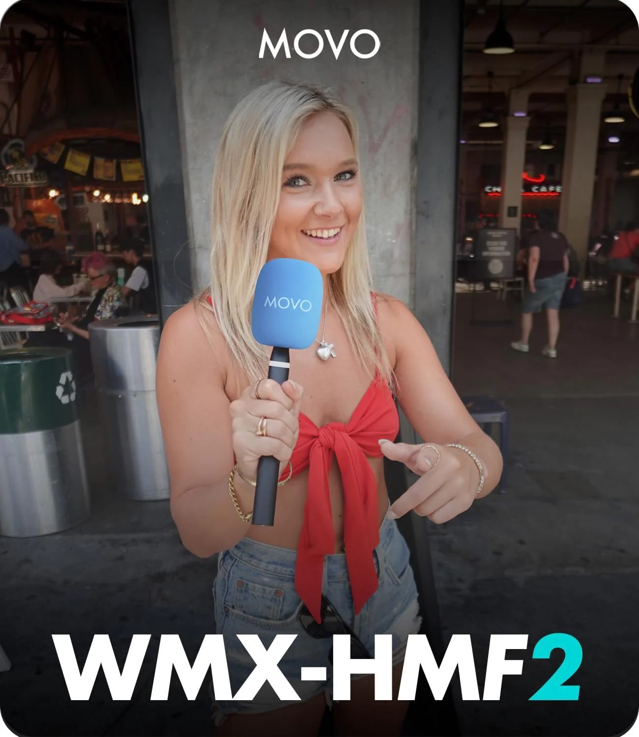 WMX-HMF2 | Handheld Mic Handle and Flag | Movo - Image 3
