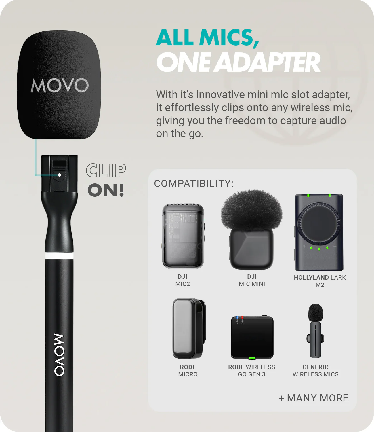 WMX-HMF2 | Handheld Mic Handle and Flag | Movo - Image 4