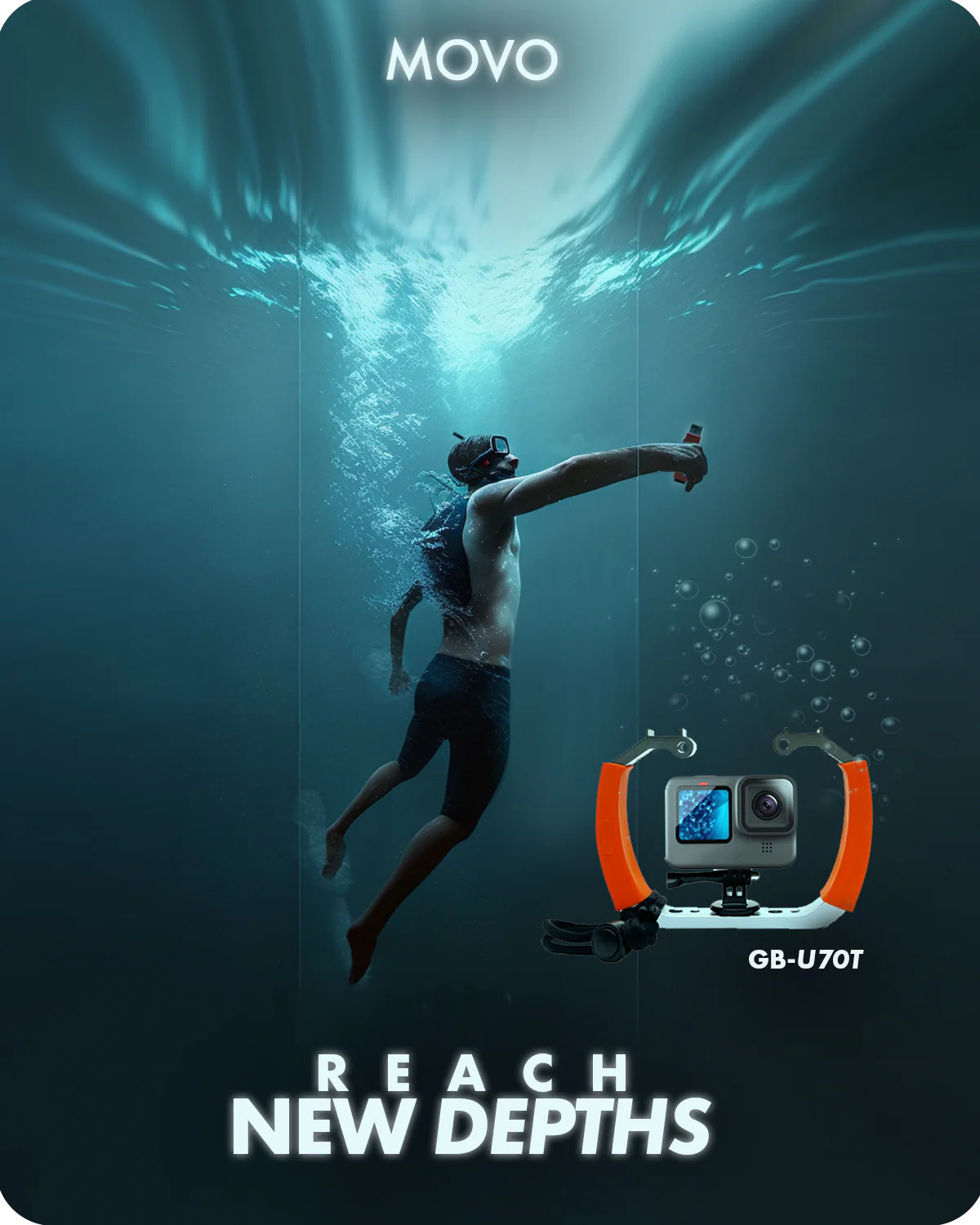 GB-U70T | Underwater Diving Rig | Movo - Image 2