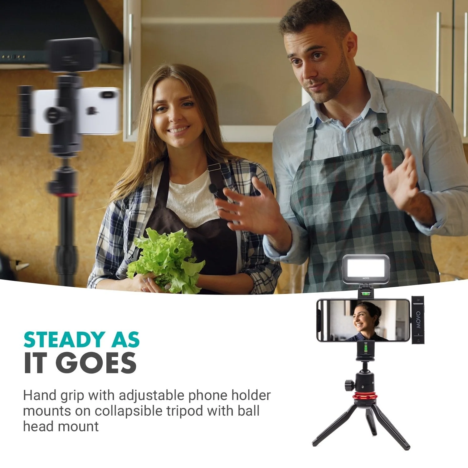 iVlogW2L | Lightning Smartphone Video Kit | Movo - Image 6