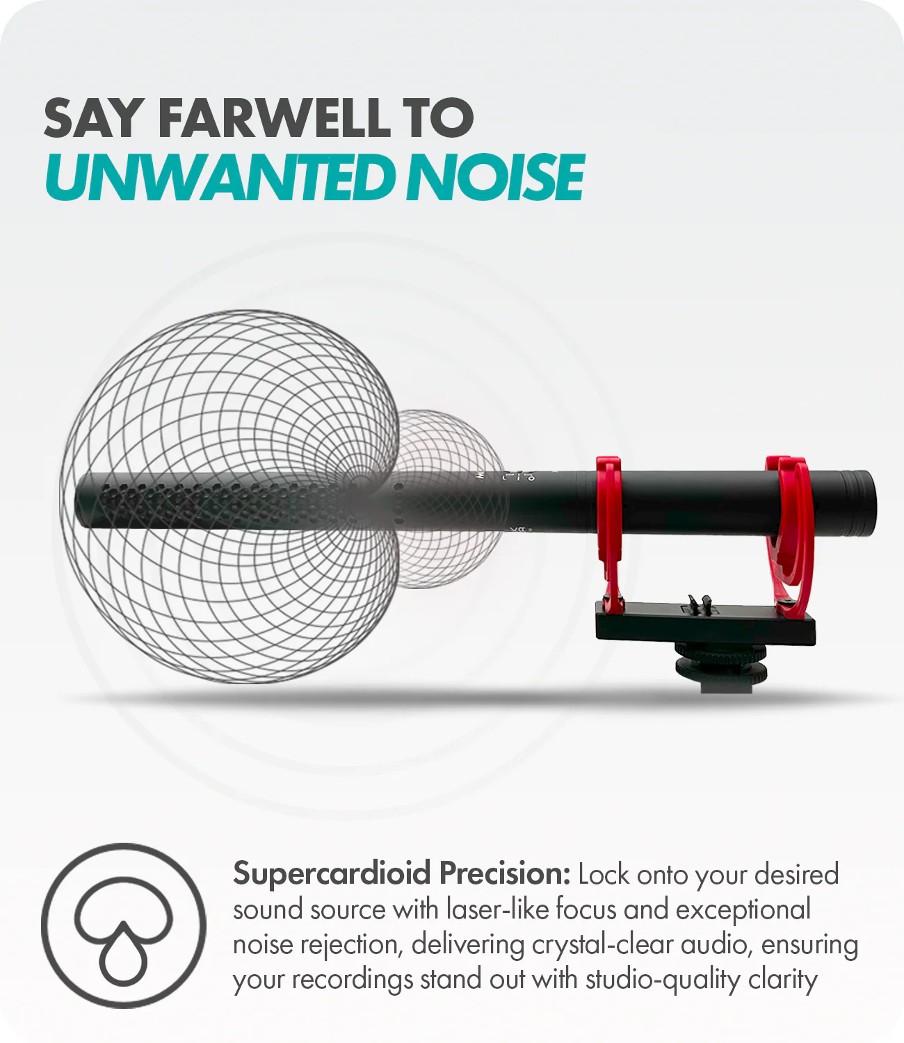 X3-II | Supercardioid Condenser Shotgun Mic for DSLR | Movo - Image 2