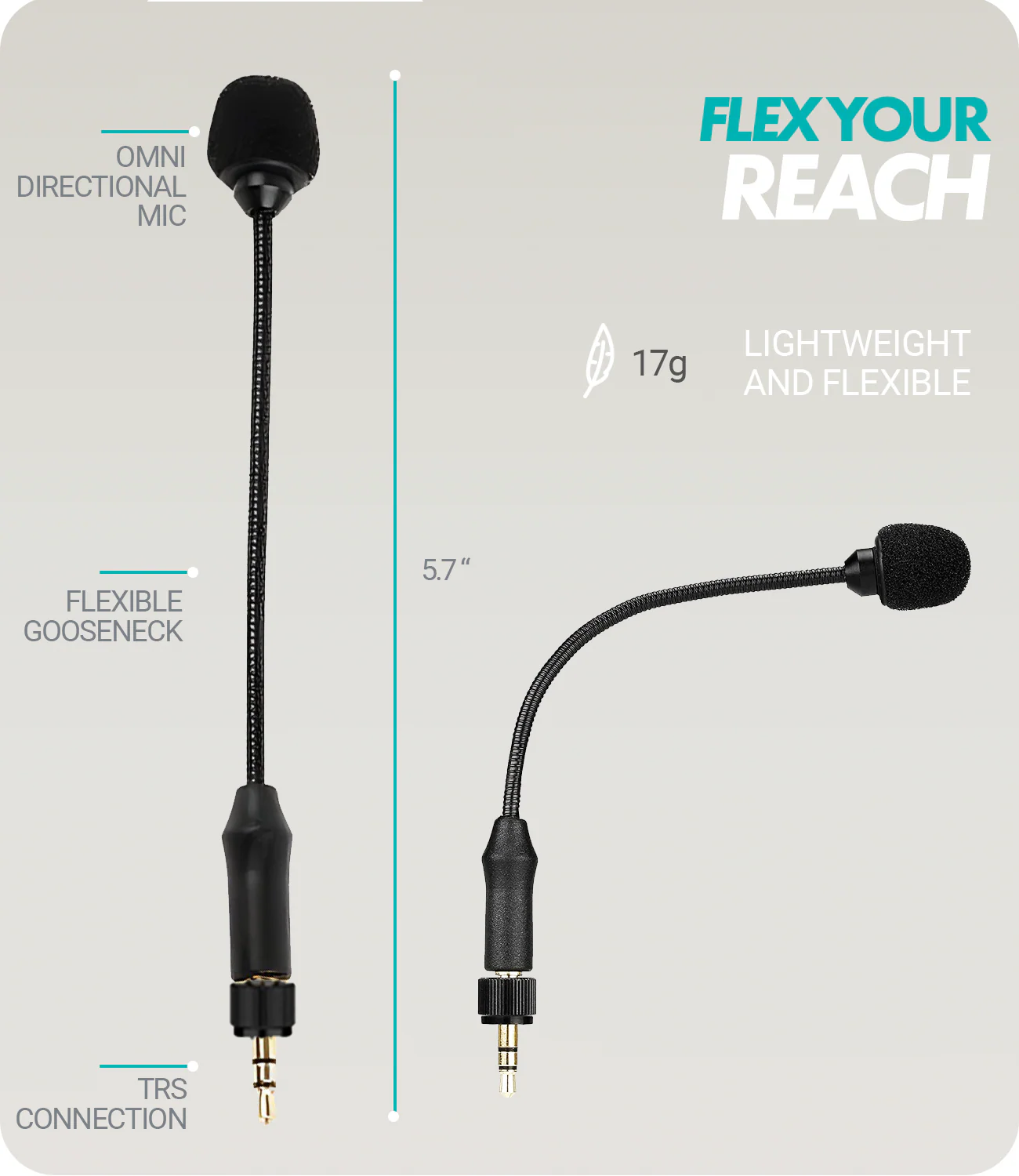 Movo MV-M101 | Gooseneck Mic for DJI Mic and Rode Wireless Go - Image 4