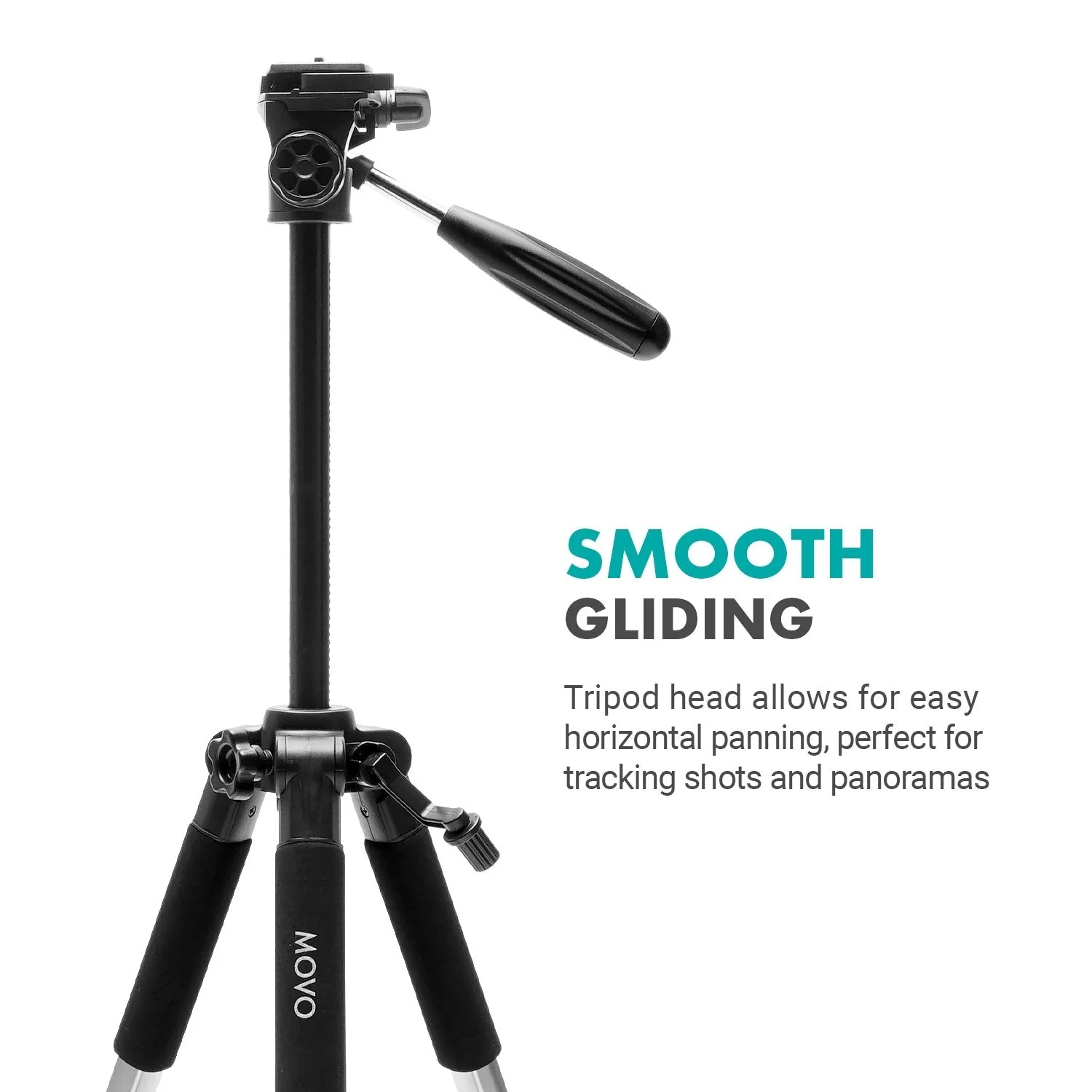 MV-T5 | Full-Size Aluminum Tripod | Movo - Image 5