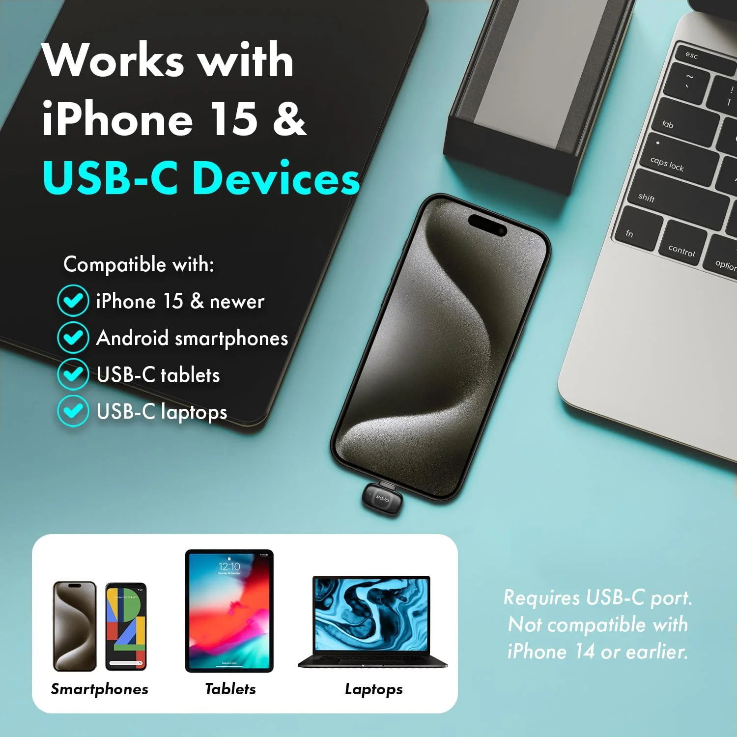 NanoMic+WMX-HM2 | Wireless Mic Series with Handle | Movo - Image 13