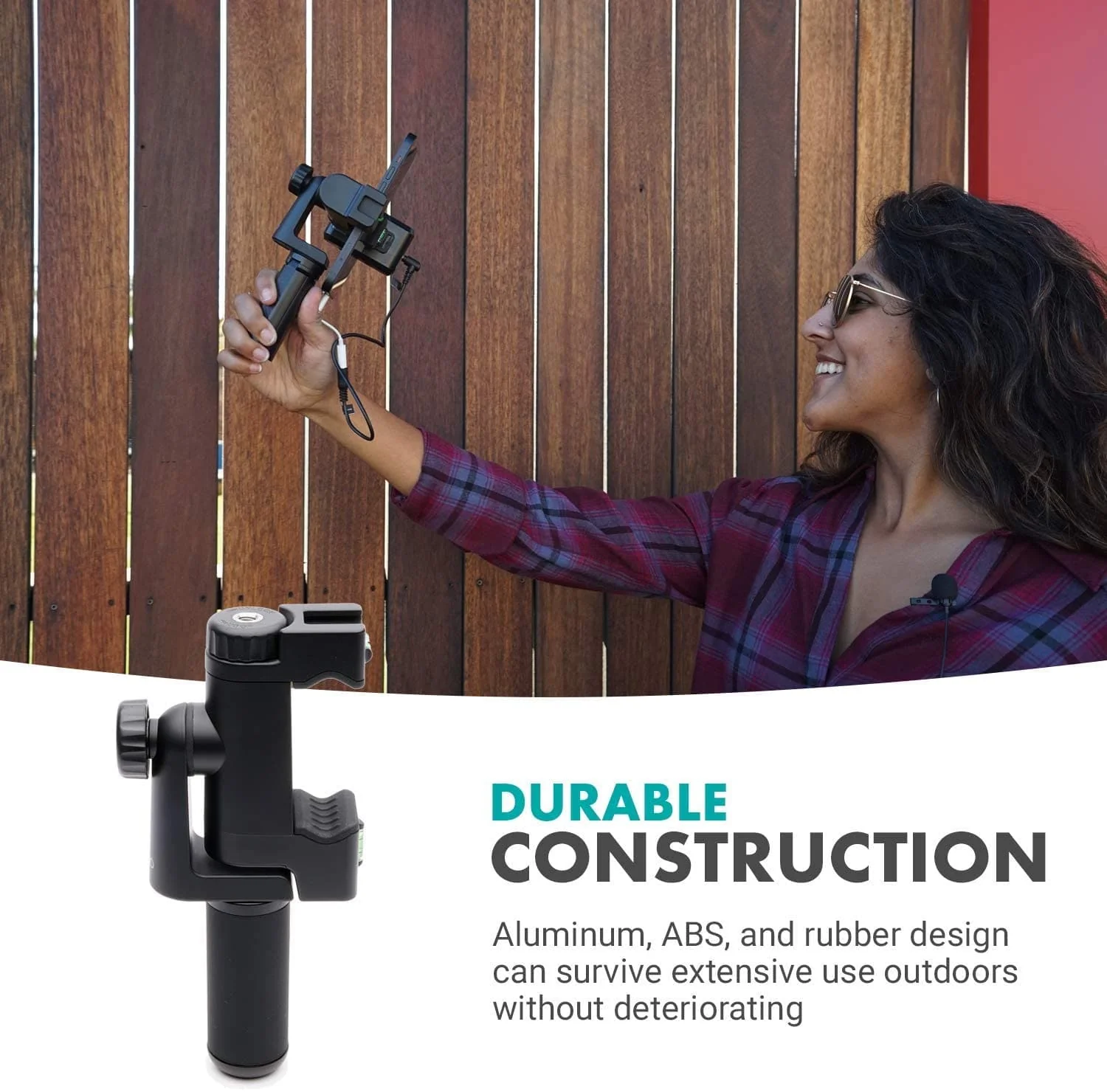 P-3 | Rotating Smartphone Tripod Mount | Movo - Image 4