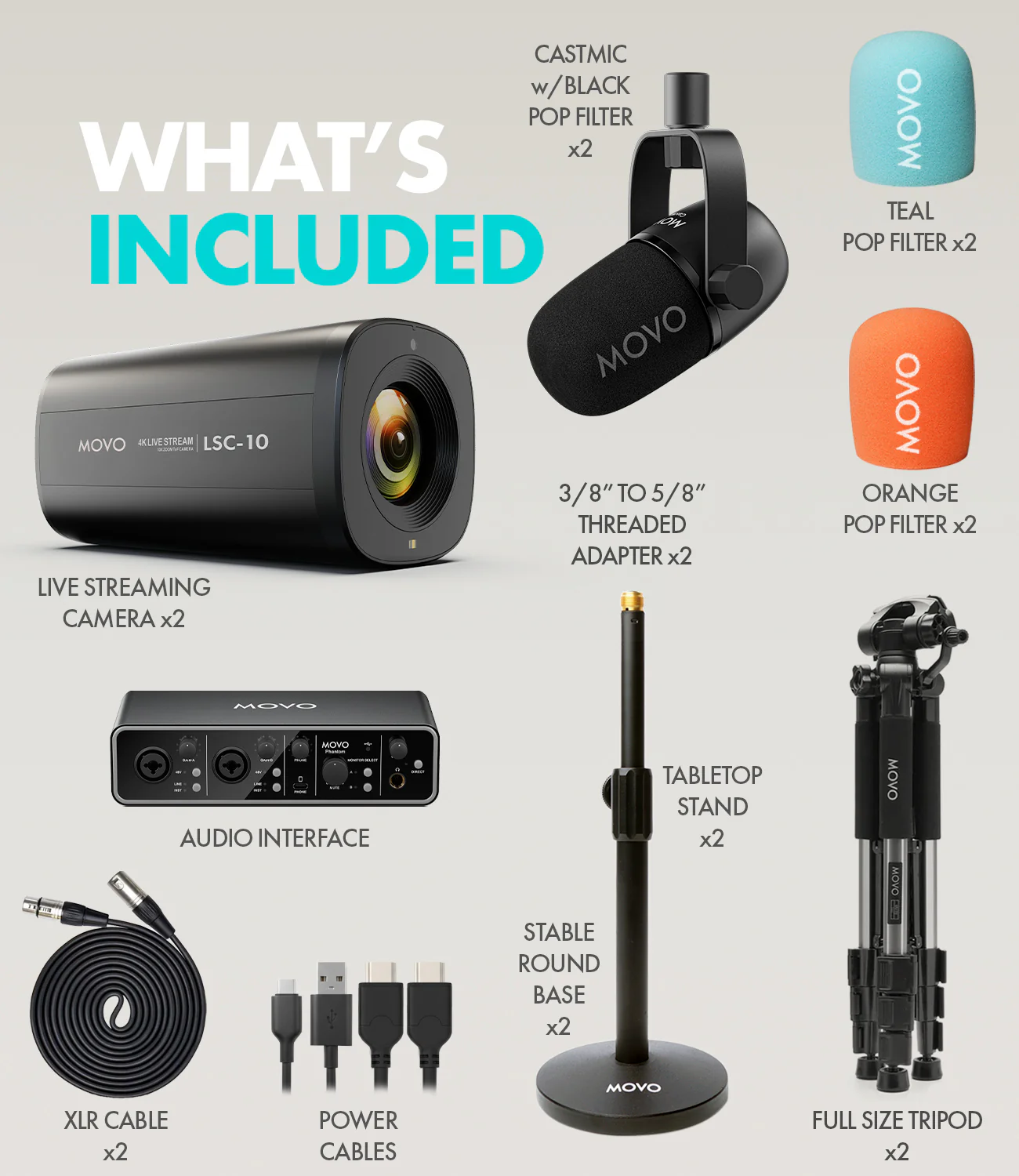 PCB-2 | Video Podcast Equipment Bundle | Movo - Image 11