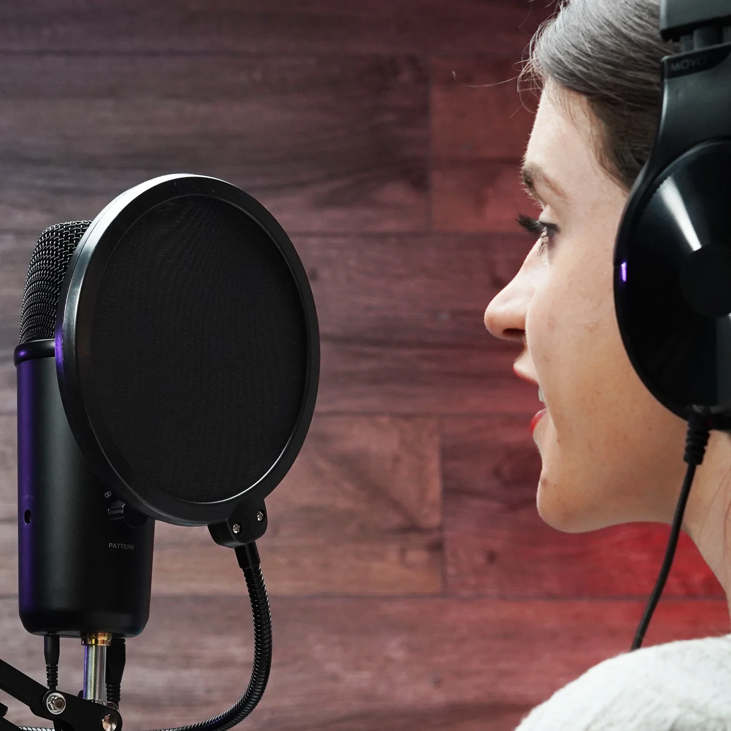 PF-6 | Gooseneck Microphone Pop Filter | Movo - Image 8