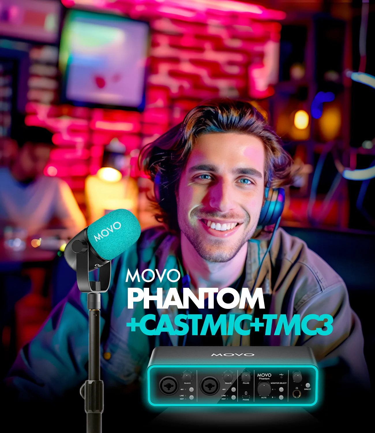 PHANTOM+CastMic | Audio Recording Bundle | Movo - Image 18