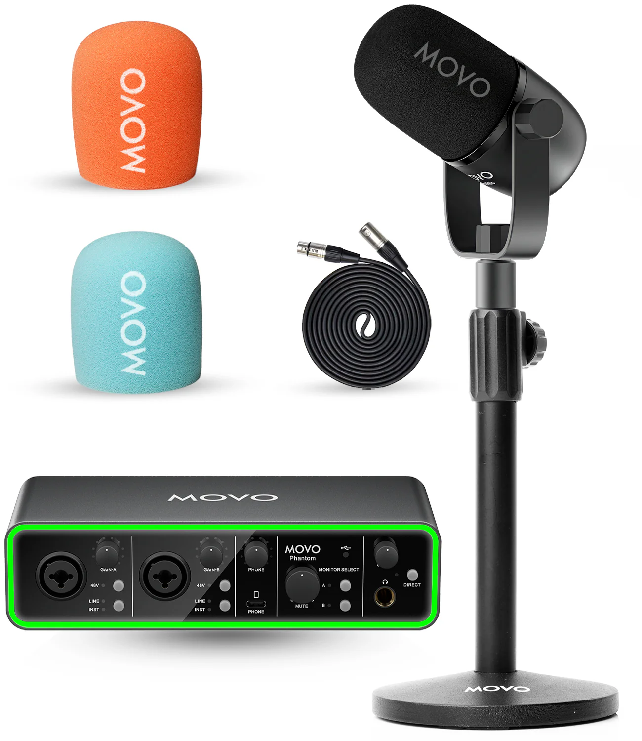 PHANTOM+CastMic | Audio Recording Bundle | Movo - Image 25