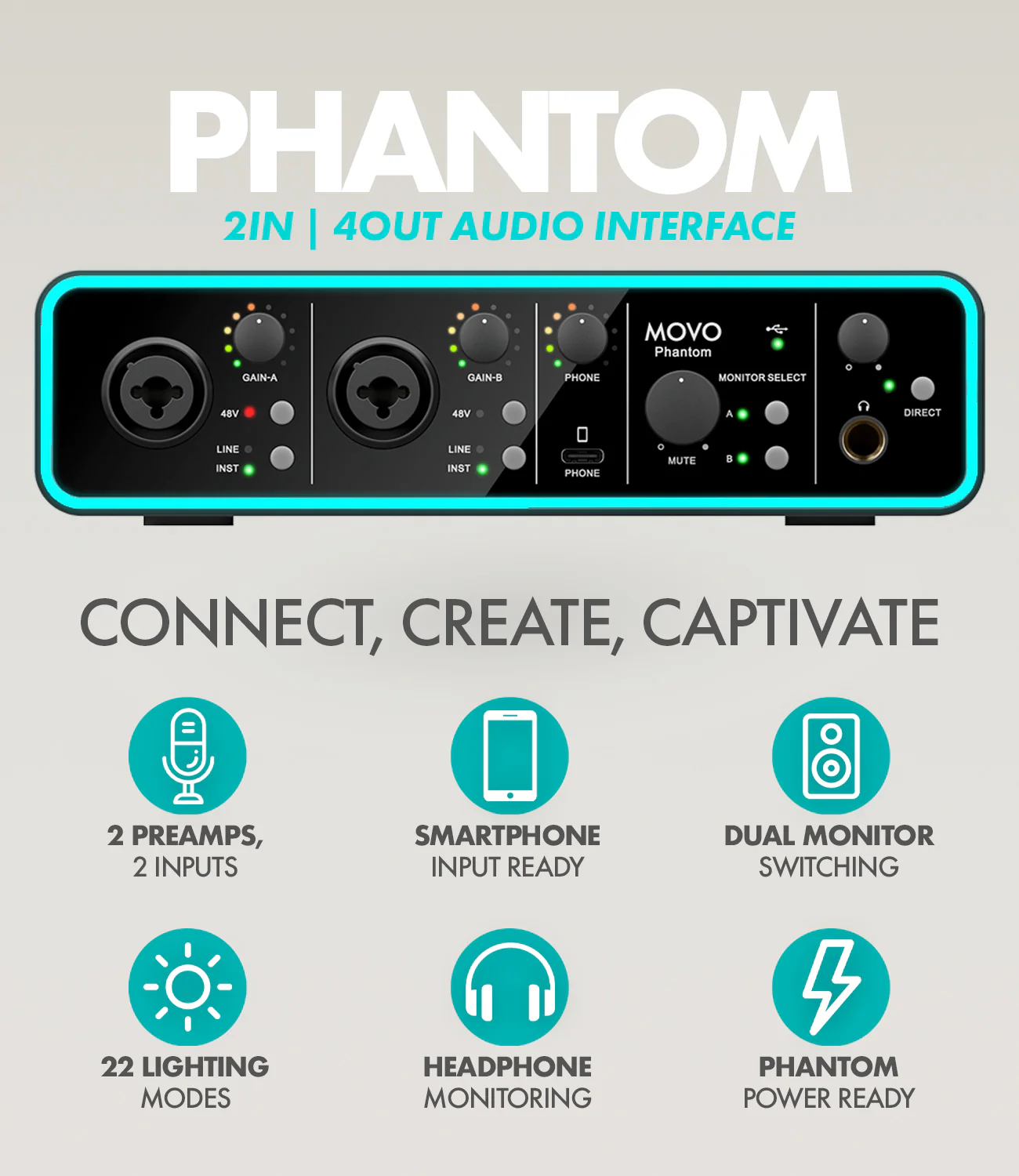PHANTOM+CastMic | Audio Recording Bundle | Movo - Image 27