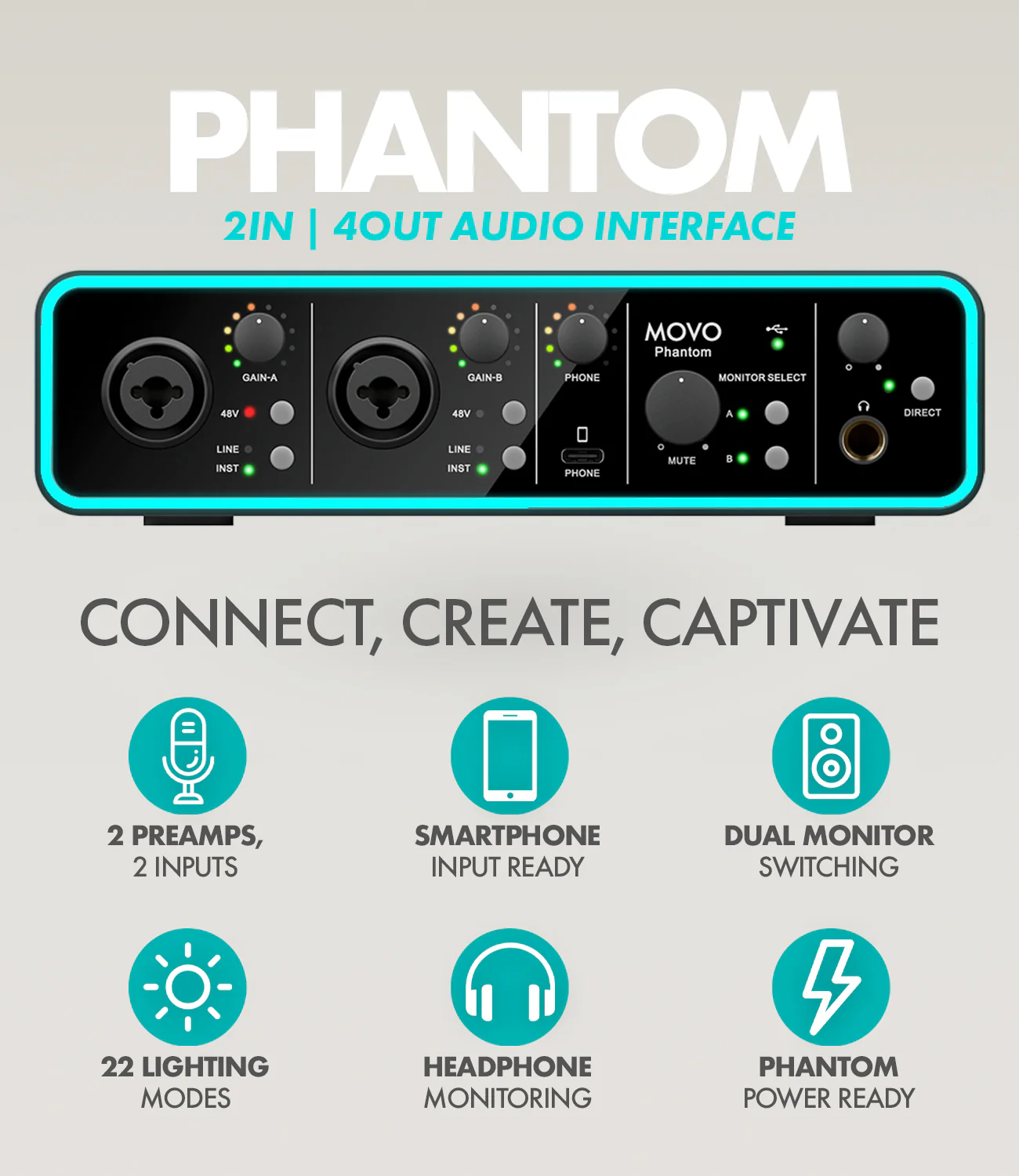 PHANTOM+CastMic | Audio Recording Bundle | Movo - Image 3