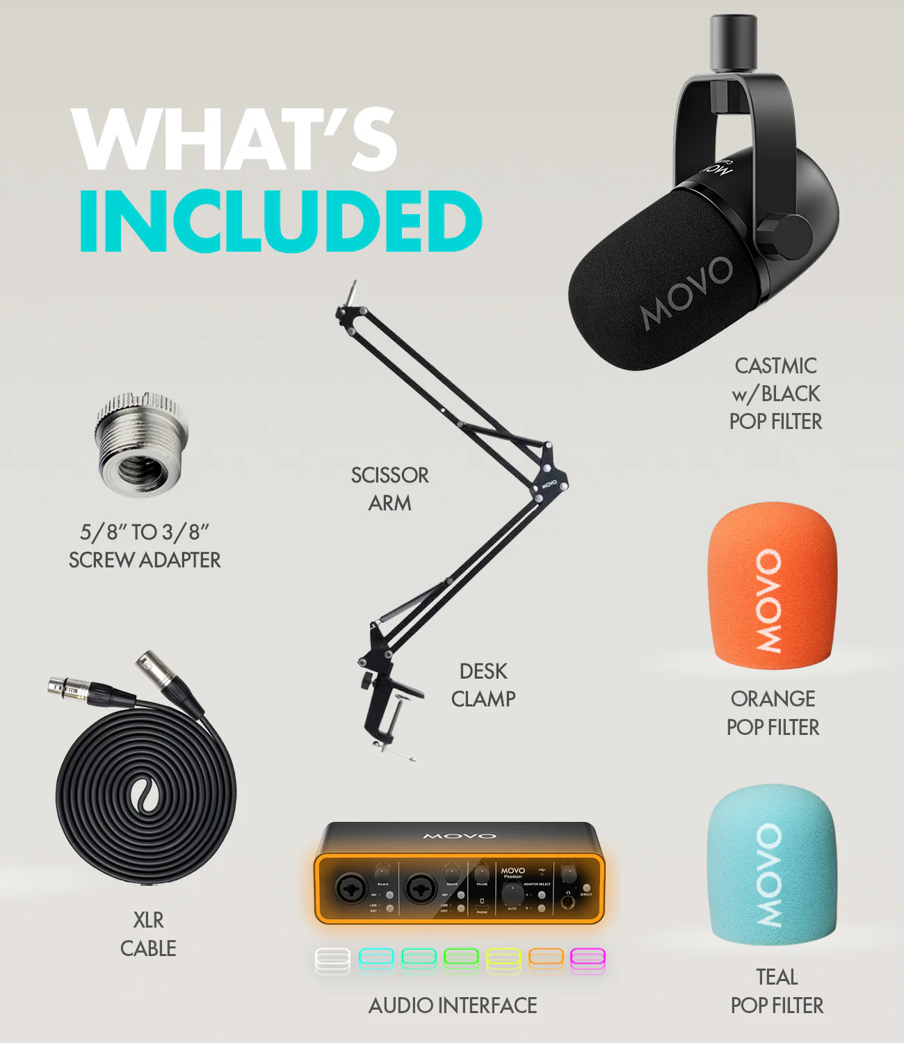 PHANTOM+CastMic | Audio Recording Bundle | Movo - Image 8