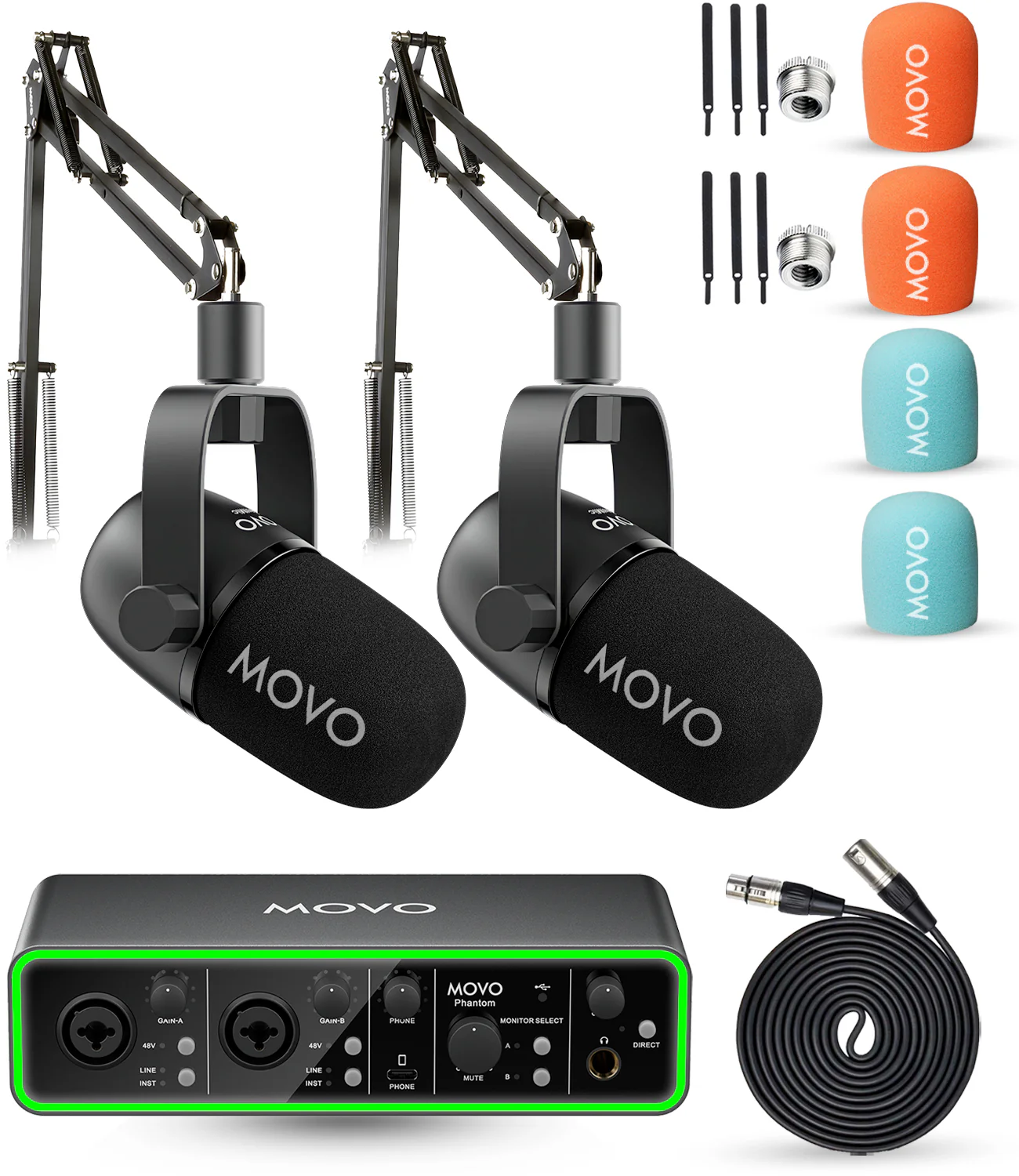 PHANTOM+CastMic | Audio Recording Bundle | Movo - Image 9