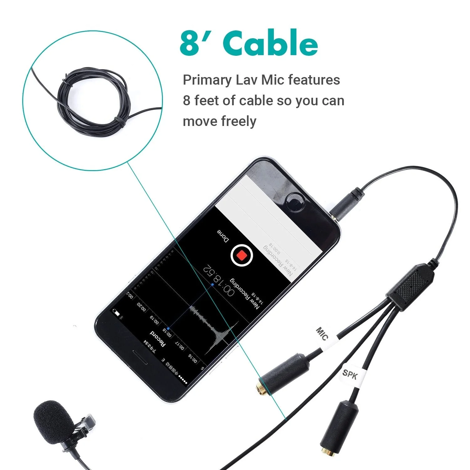 PM20-S | Clip-on Lavalier Interview Microphone | Movo - Image 6