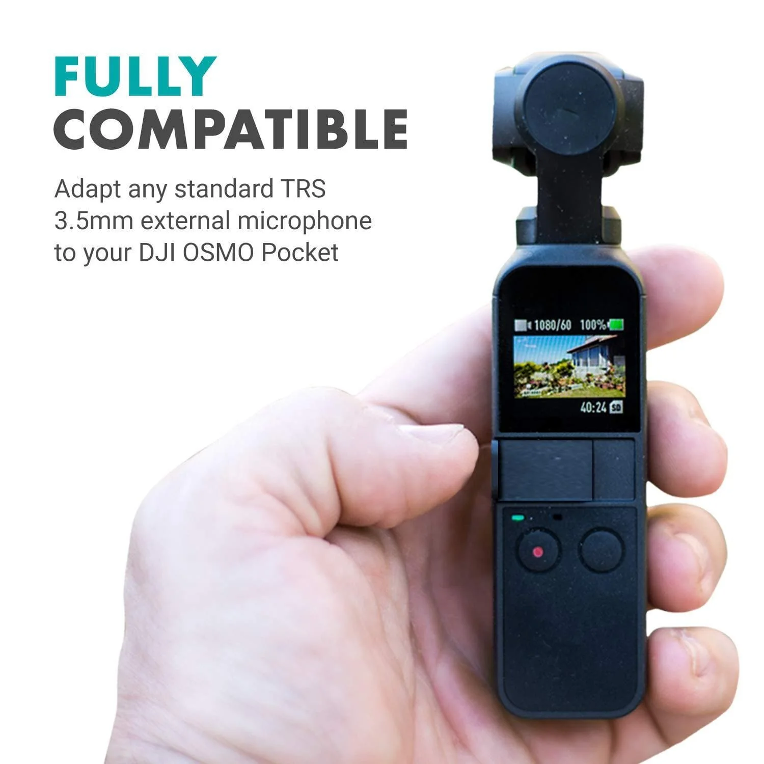 PMA-1 | Microphone Adapter for DJI OSMO Pocket | Movo - Image 3
