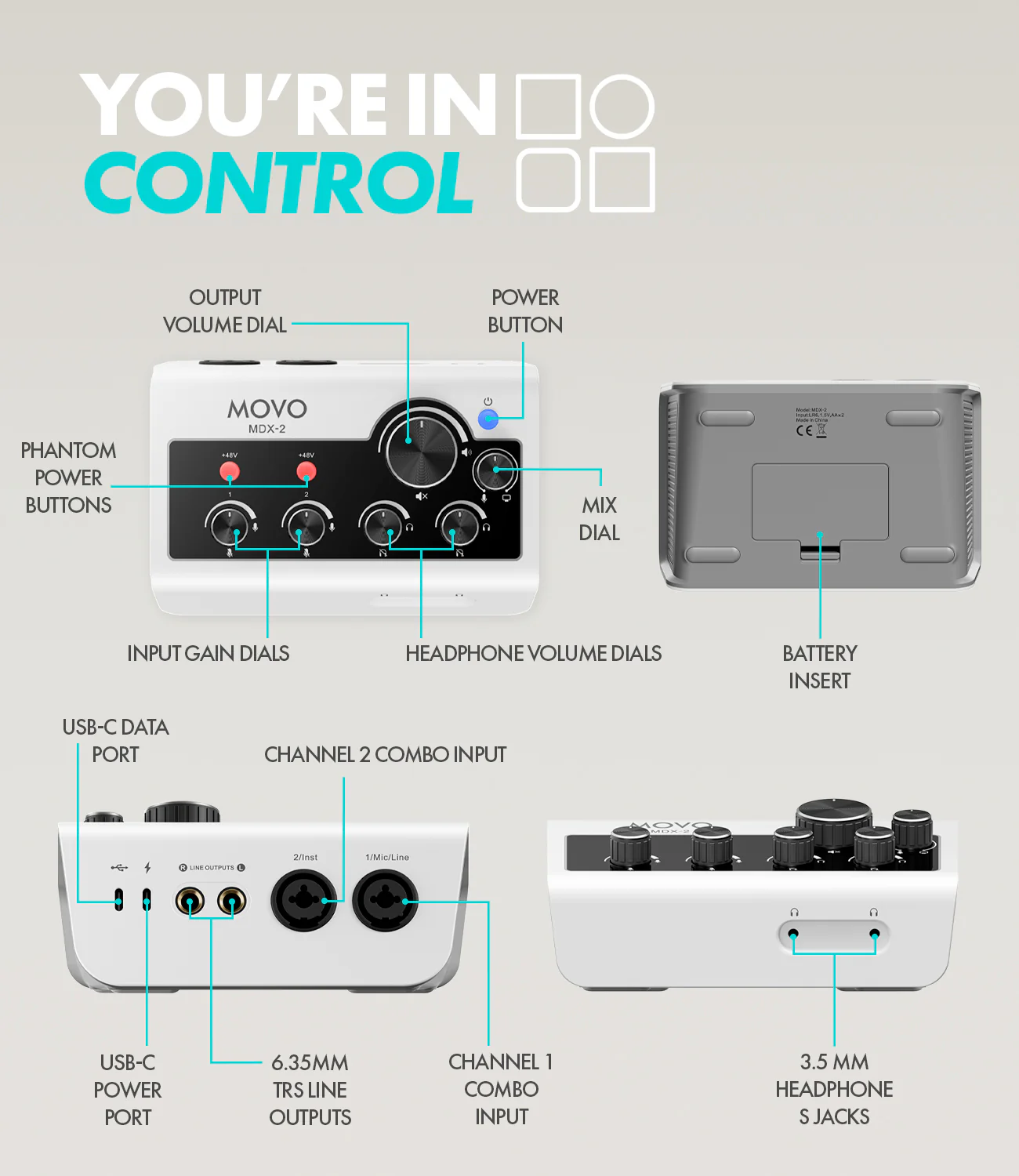 Movo Portable Podcast Equipment Bundle for iPhone/Android Phones - Image 16
