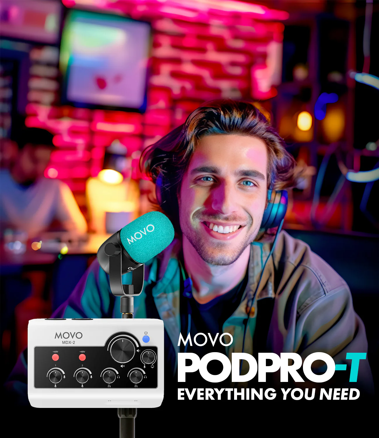 Movo Portable Podcast Equipment Bundle for iPhone/Android Phones - Image 19
