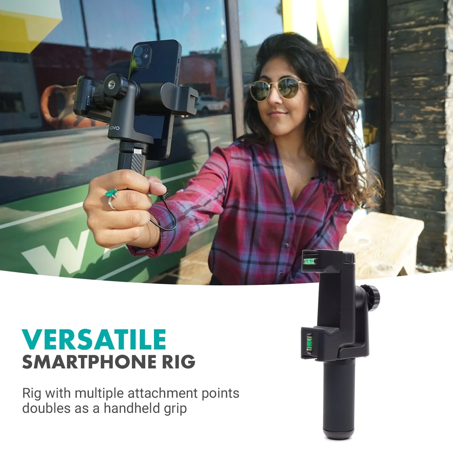 PR-3 | Rotating Smartphone Handle Rig | Movo - Image 2