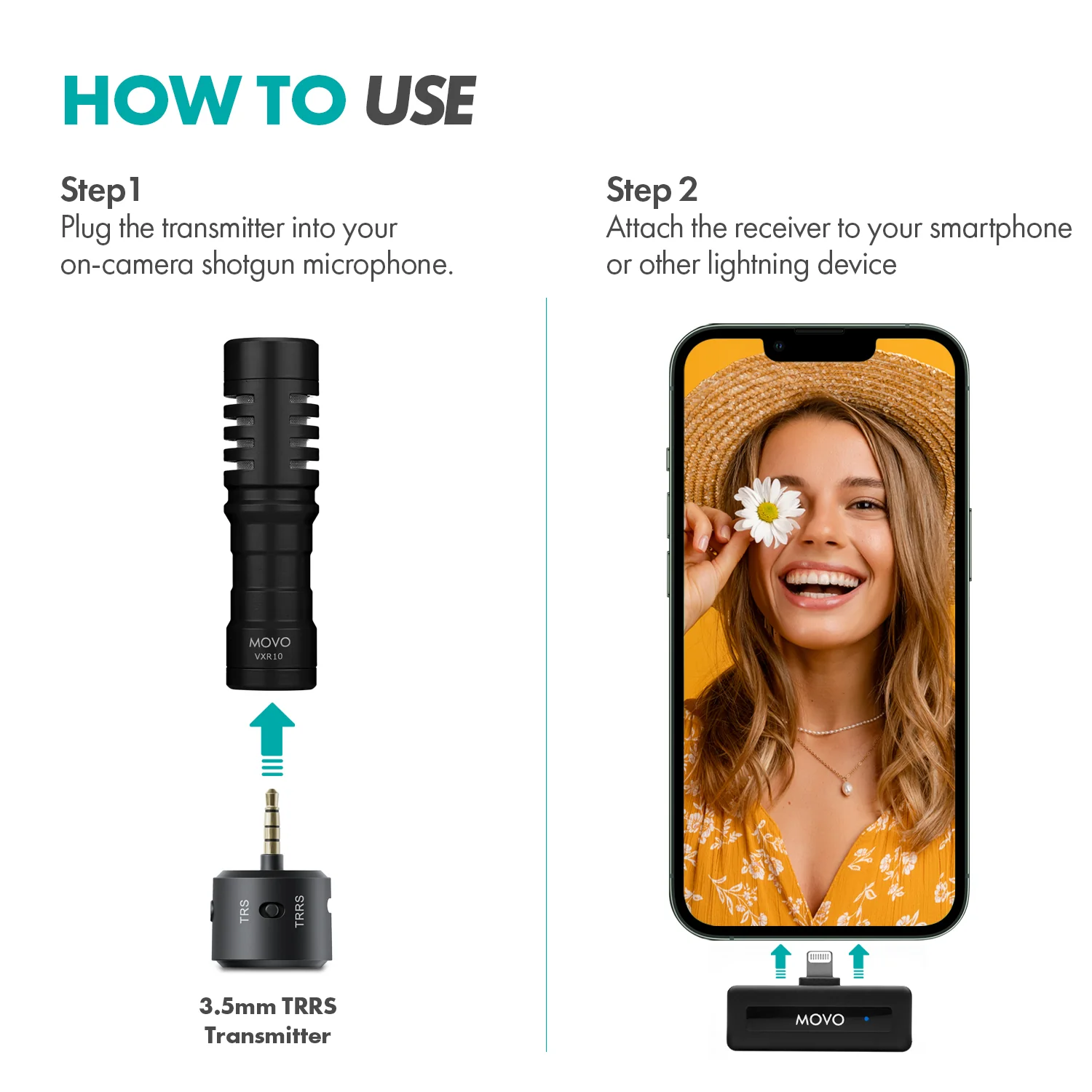 Shotgun Mic with Wireless Adapter and Tripod | Movo - Image 10