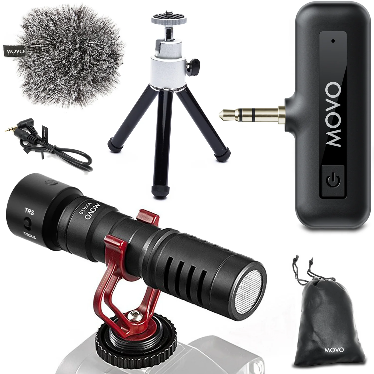 Shotgun Mic with Wireless Adapter and Tripod | Movo - Image 15