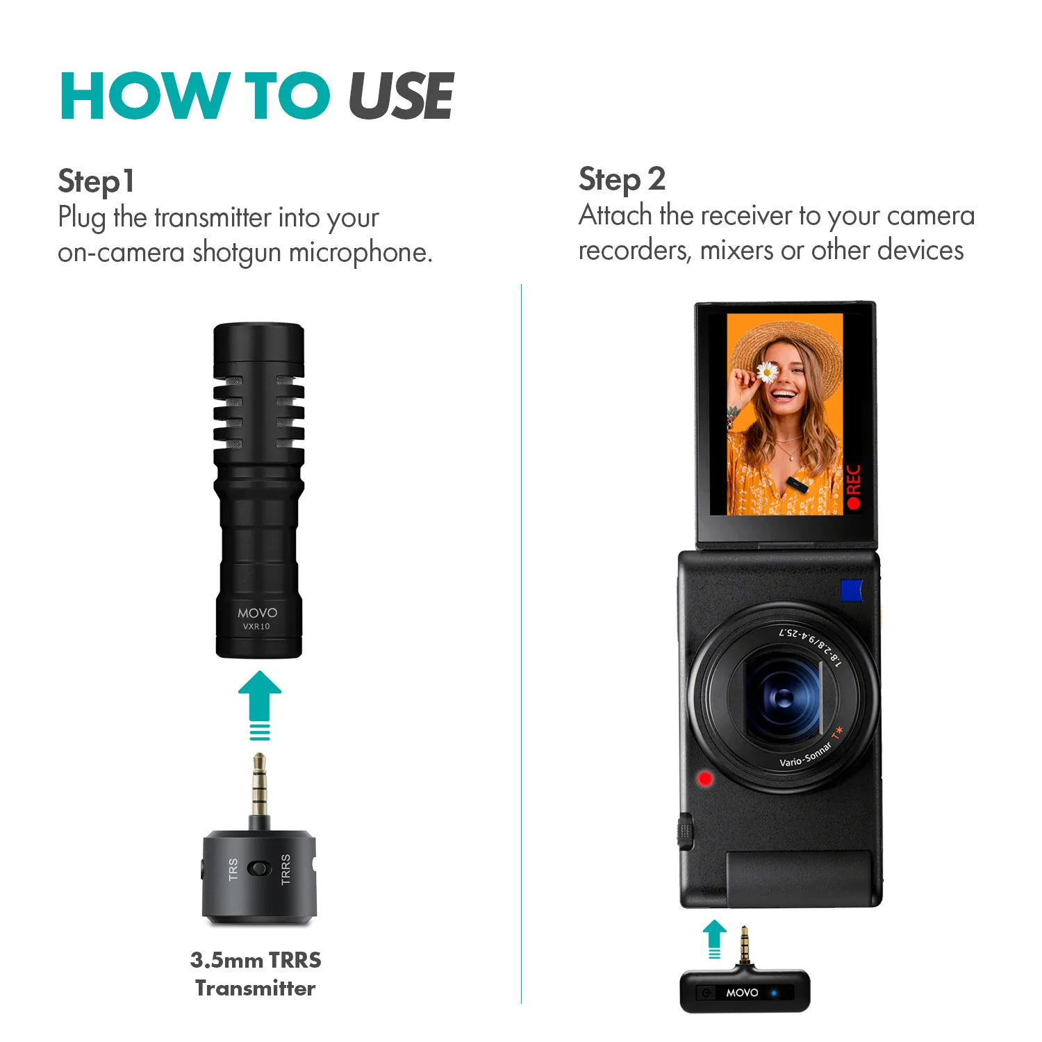 Shotgun Mic with Wireless Adapter and Tripod | Movo - Image 17