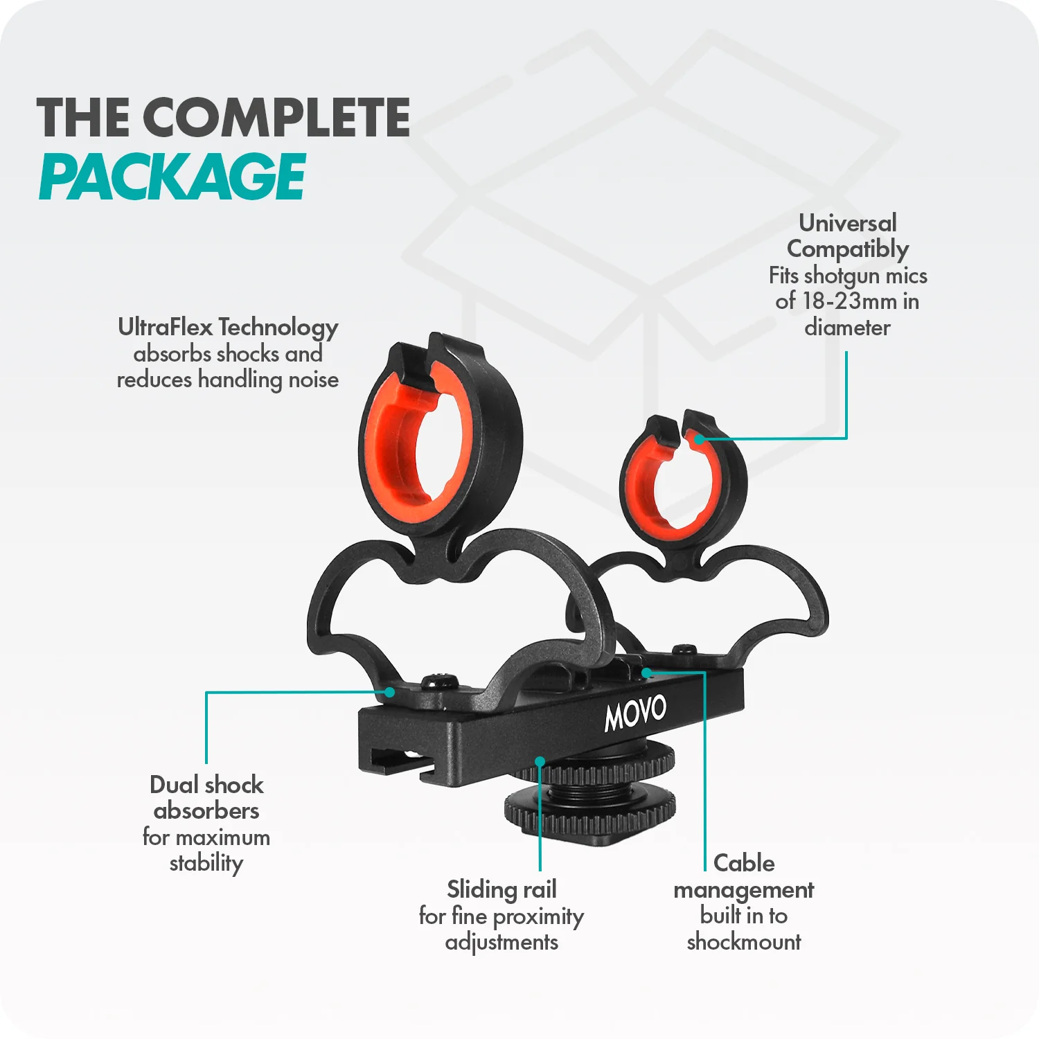 SM6 | Dual Rycote Shockmount | Movo - Image 6