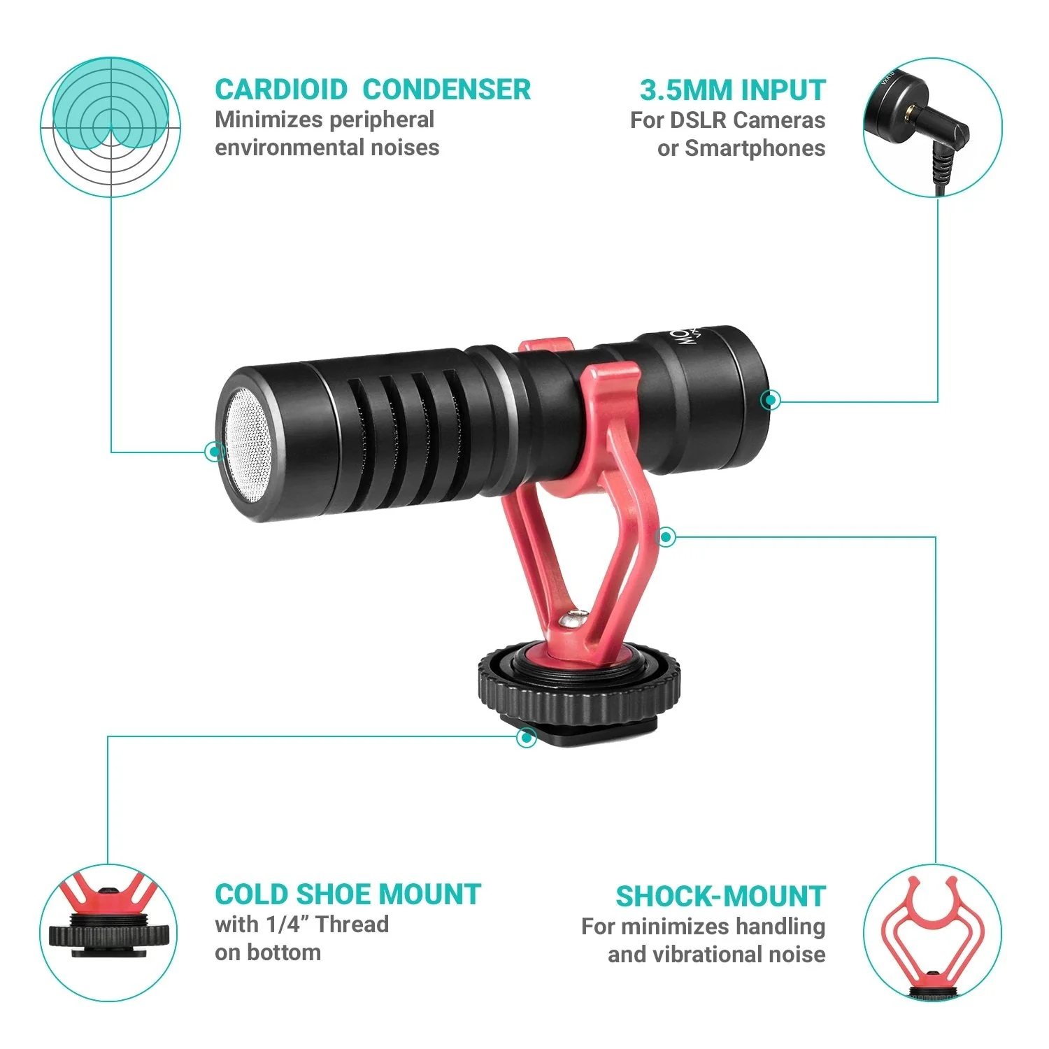 Smartphone Video Rig | MVT1+PR2PM+IMA1+UCMA1 | Movo - Image 6