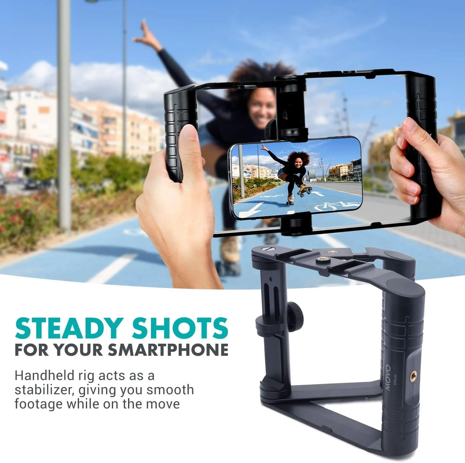 SPR-20 | Foldable Smartphone Video Rig Cage | Movo - Image 2