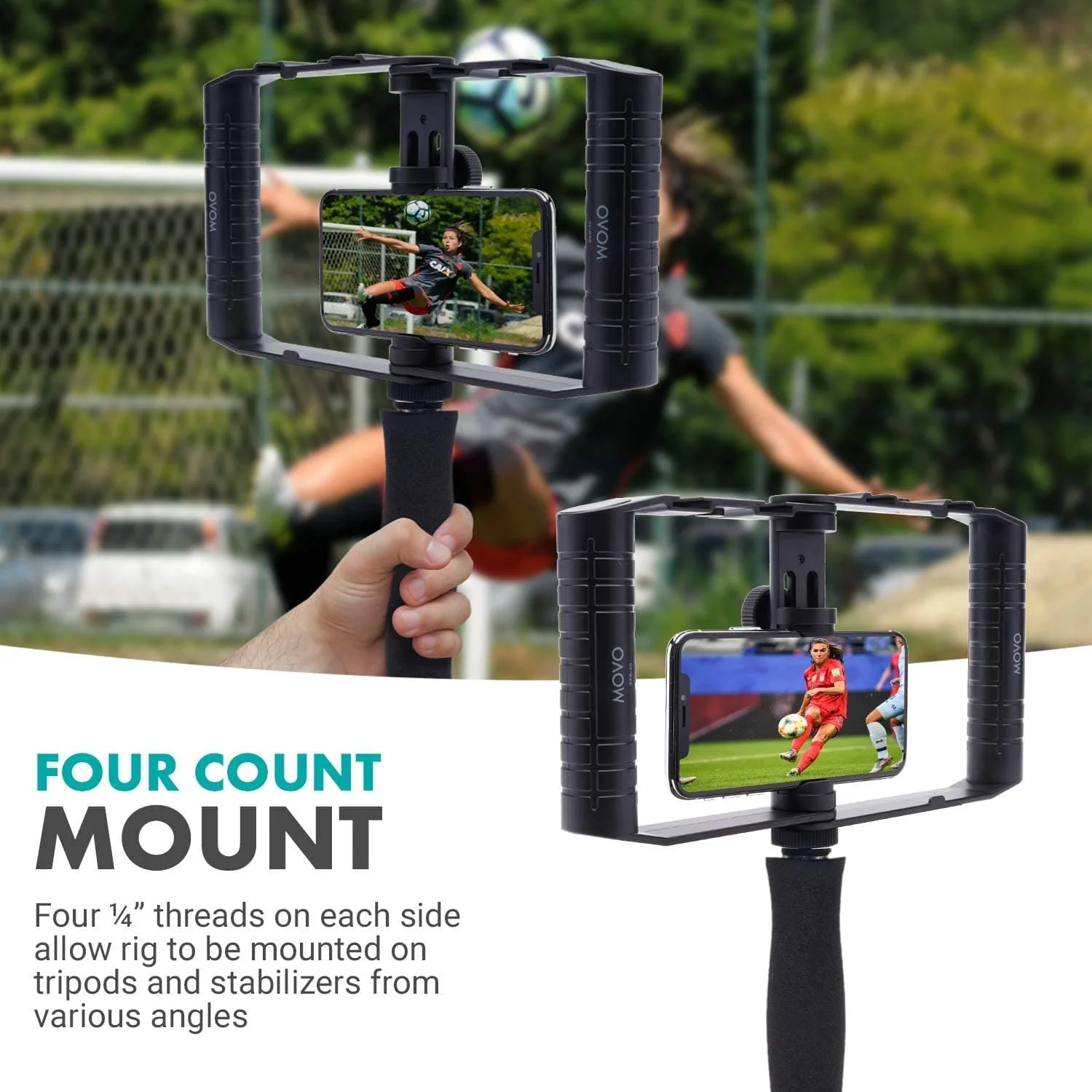 SPR-20 | Foldable Smartphone Video Rig Cage | Movo - Image 6