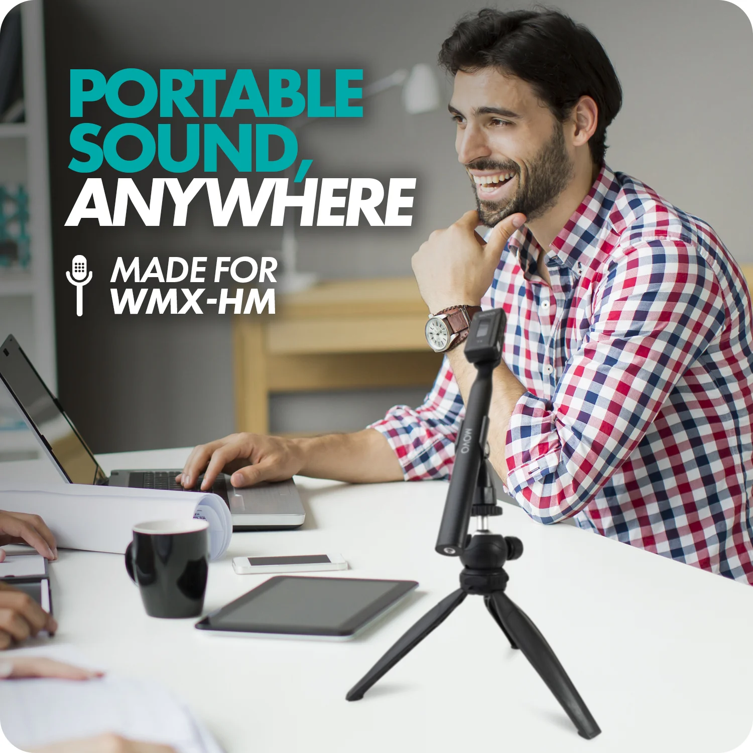 HMT-2 | Desk Tripod with Mic Holder for WMX_HM | Movo - Image 6