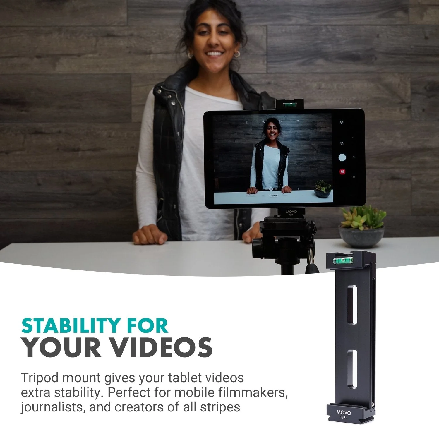TBR-1 | Aluminum Tablet Tripod Mount | Movo - Image 2