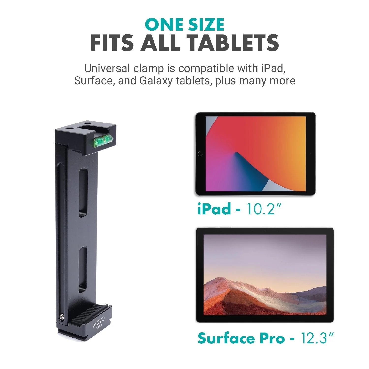 TBR-1 | Aluminum Tablet Tripod Mount | Movo - Image 3