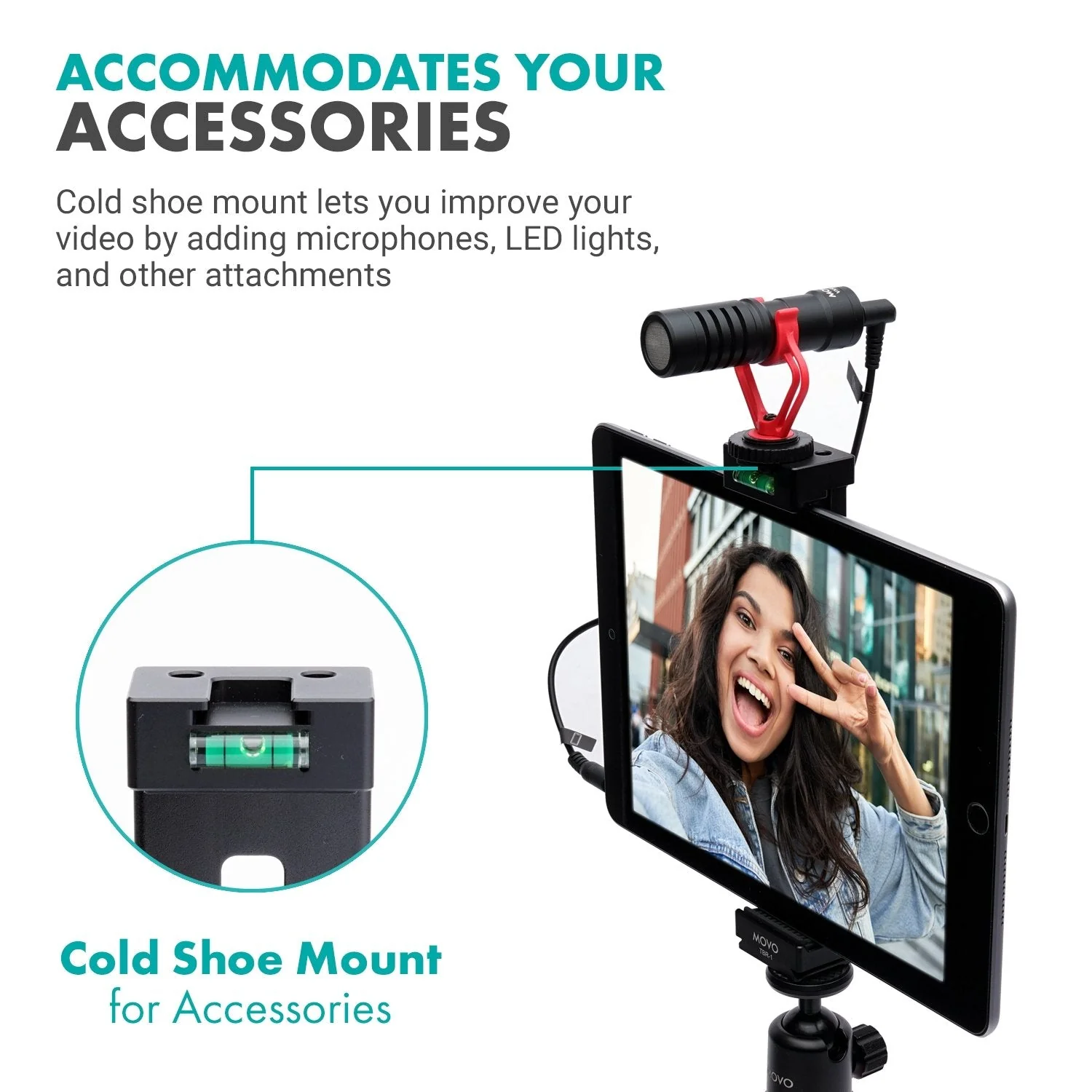 TBR-1 | Aluminum Tablet Tripod Mount | Movo - Image 5