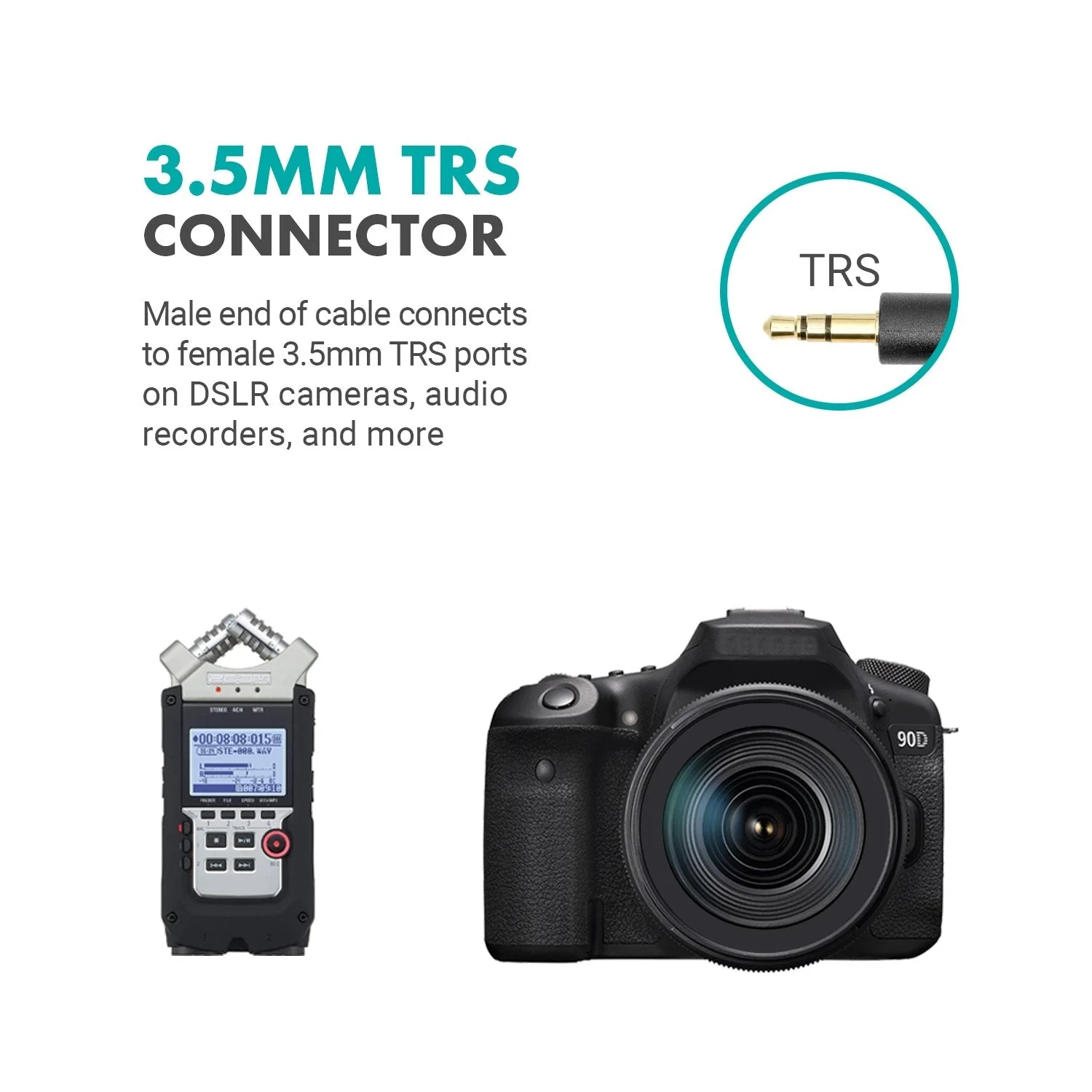 TCB7 | 3.5mm TRS Male to Dual XLR Female Audio Output Cable | Movo - Image 3