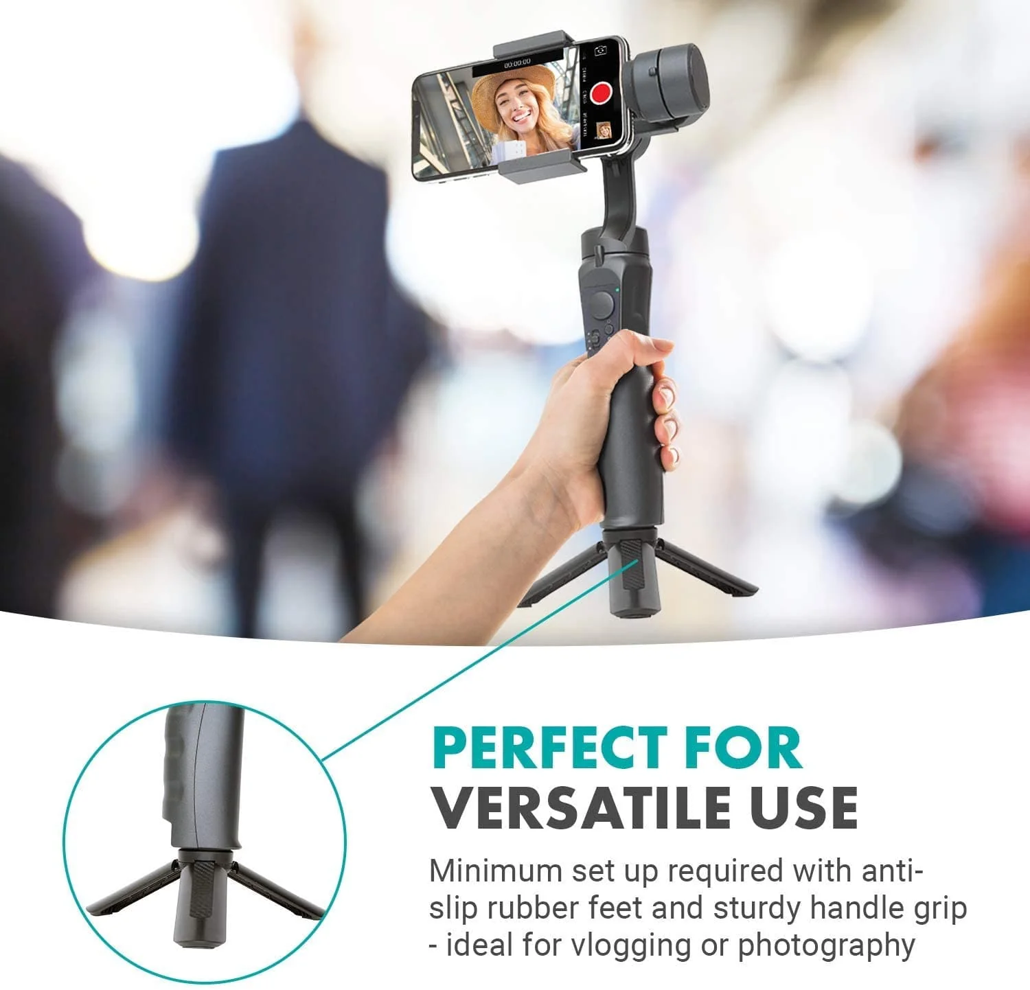 TR-1 | Compact Mini Tabletop Tripod / Hand Grip | Movo - Image 4