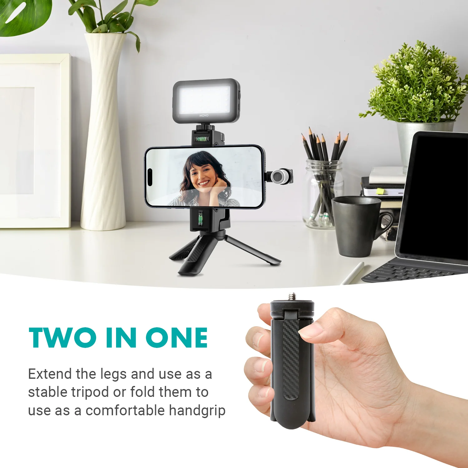uVlogSK-IP | Vlogging Starter Kit for iPhone15 | Movo - Image 3