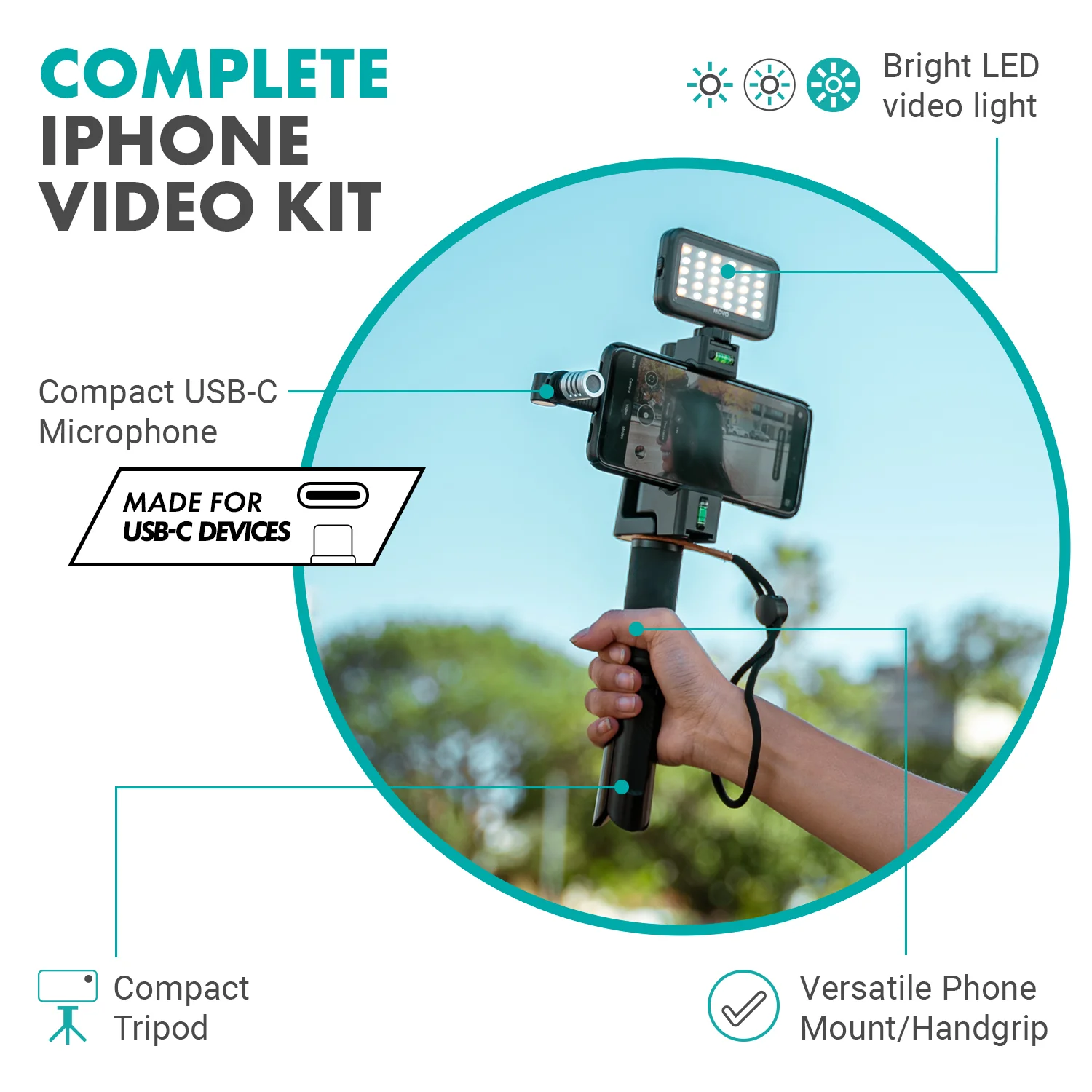 uVlogSK | Starter Vlogging Bundle for Android | Movo - Image 2