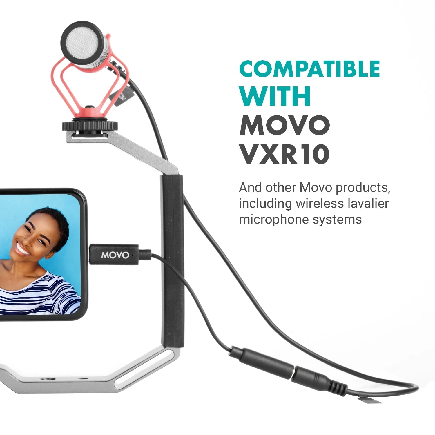 UCMA-2 | 3.5mm TRRS to USB-C Microphone Adapter | Movo - Image 5