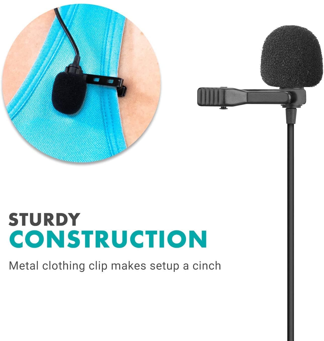 uLav-DUO | Dual Omnidirectional Clip-on Microphone with USB-C | Movo - Image 7