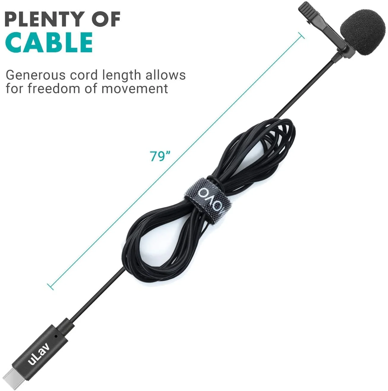 uLav | USB-C Clip-On Microphone | Movo - Image 5