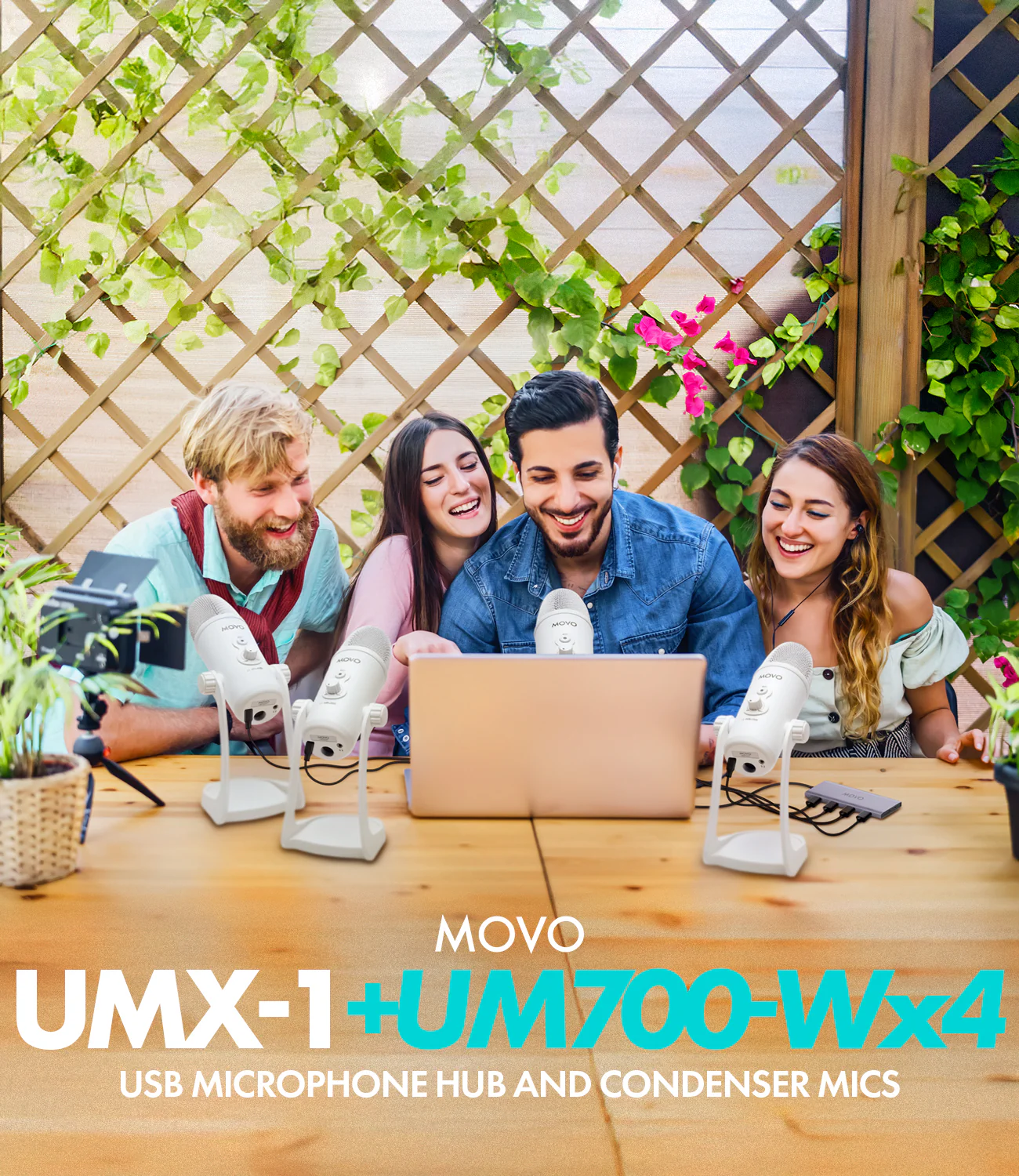 UMX-1+UM700 | USB Podcast Microphone Bundle | Movo - Image 11