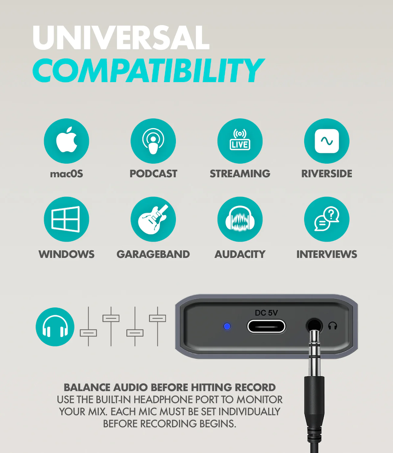 UMX-1+UM700 | USB Podcast Microphone Bundle | Movo - Image 14