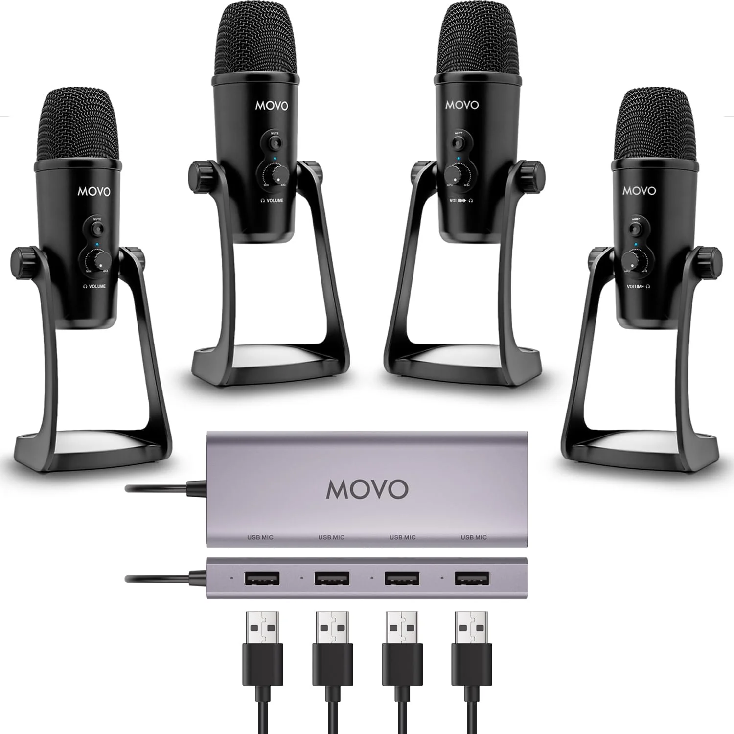 UMX-1+UM700 | USB Podcast Microphone Bundle | Movo - Image 18
