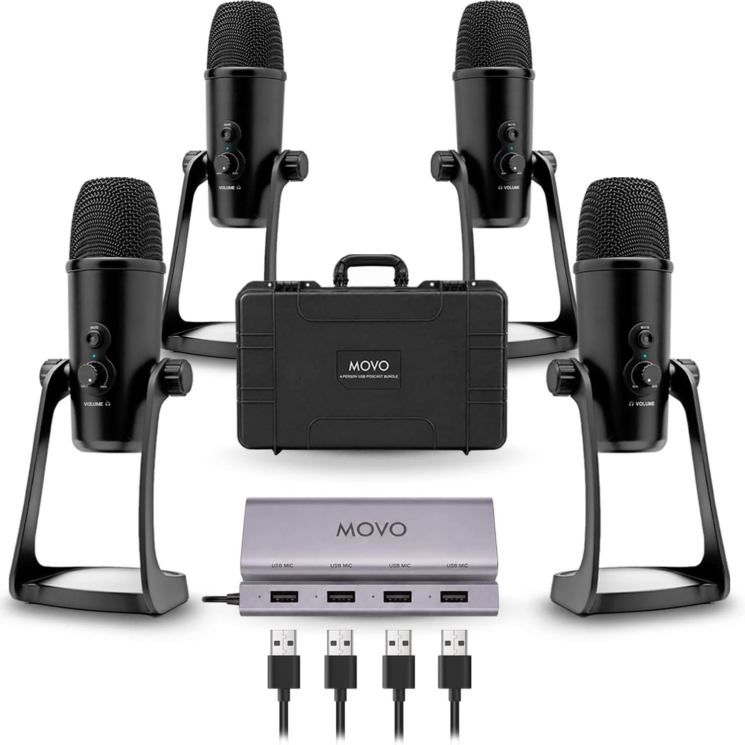 UMX-1+UM700 | USB Podcast Microphone Bundle | Movo - Image 21