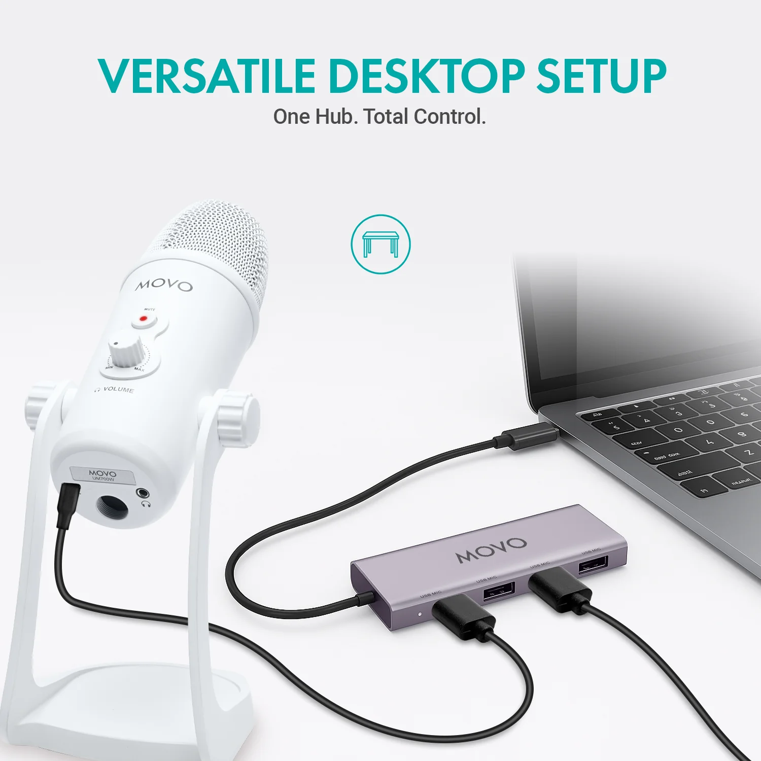 UMX-1+UM700 | USB Podcast Microphone Bundle | Movo - Image 6