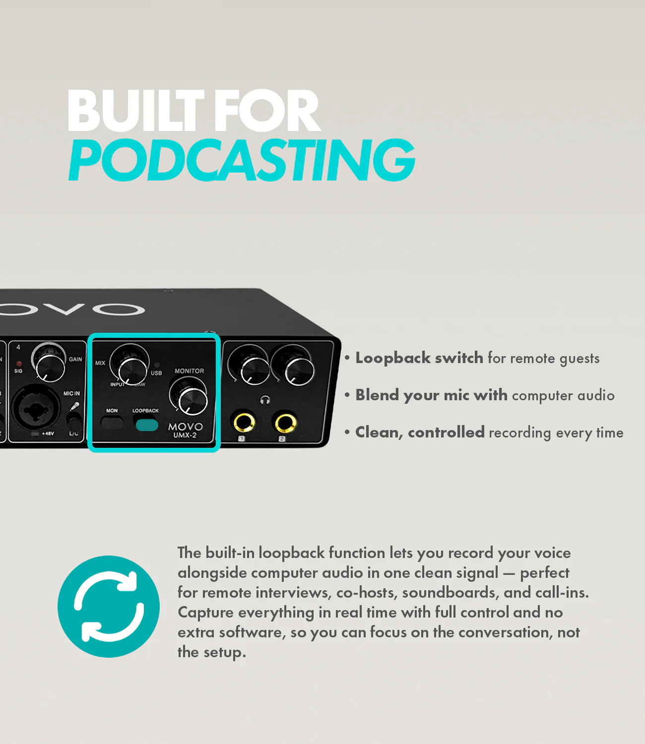 UMX-2 | 4-Channel USB/USB-C Audio Interface | Movo - Image 5
