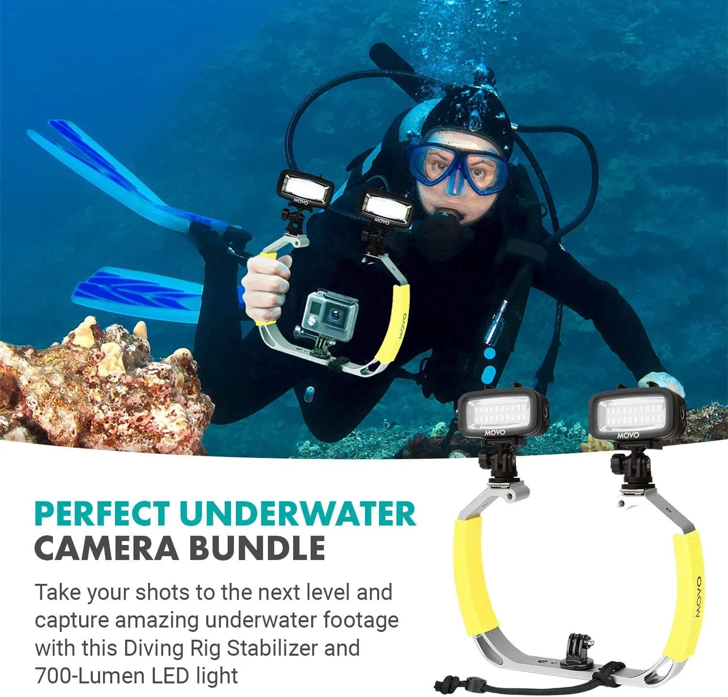 DiverRig1 | XL Underwater Camera Rig | Movo - Image 6