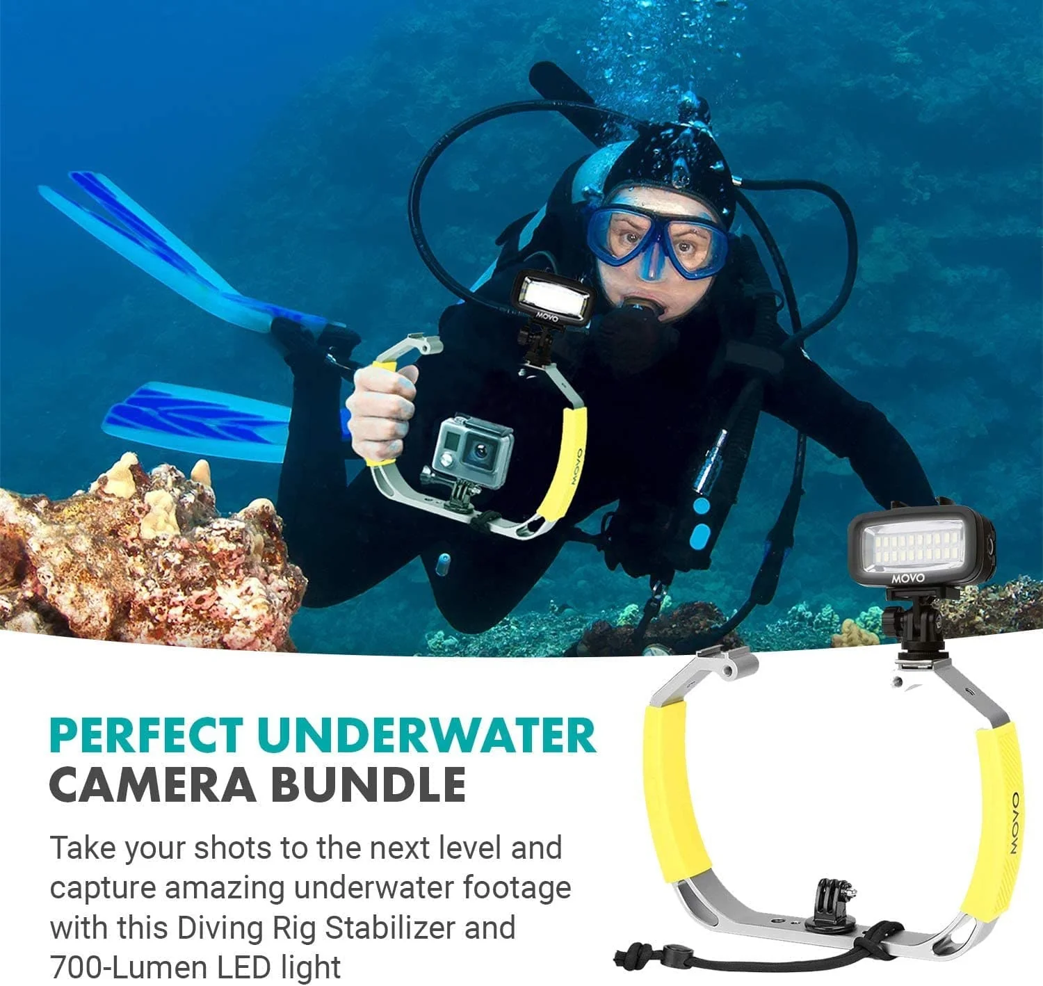DiveRig2 | GoPro Scuba Light | Movo - Image 6