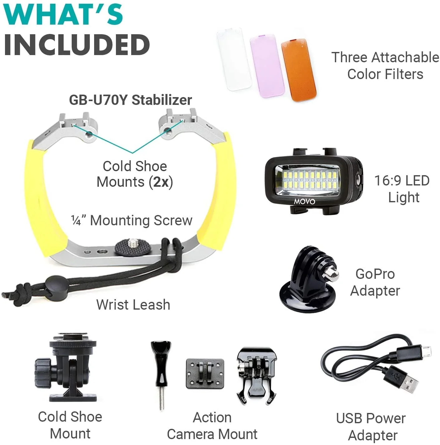 DiveRig4 | Underwater Camera Rig Bundle | Movo - Image 2