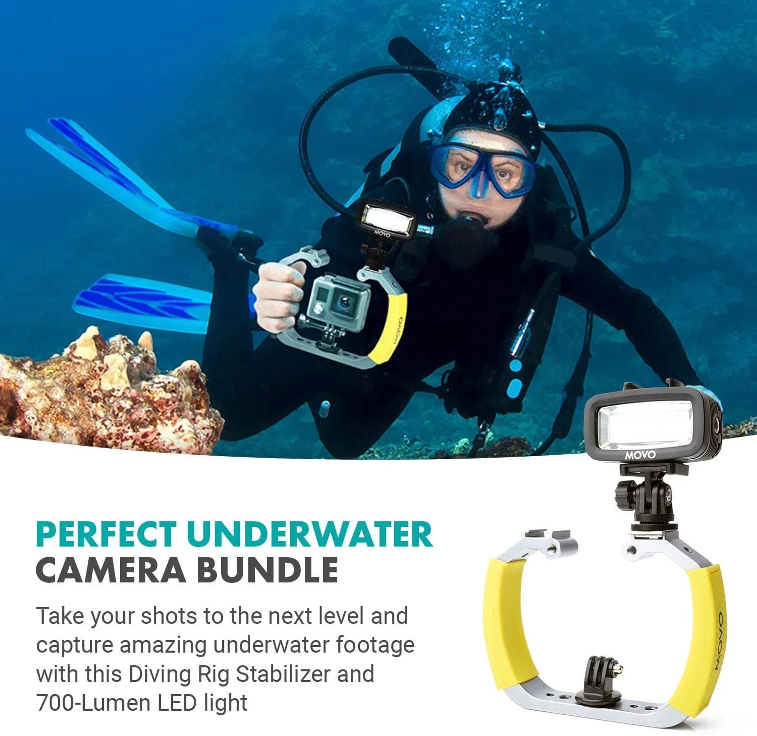 DiveRig4 | Underwater Camera Rig Bundle | Movo - Image 6